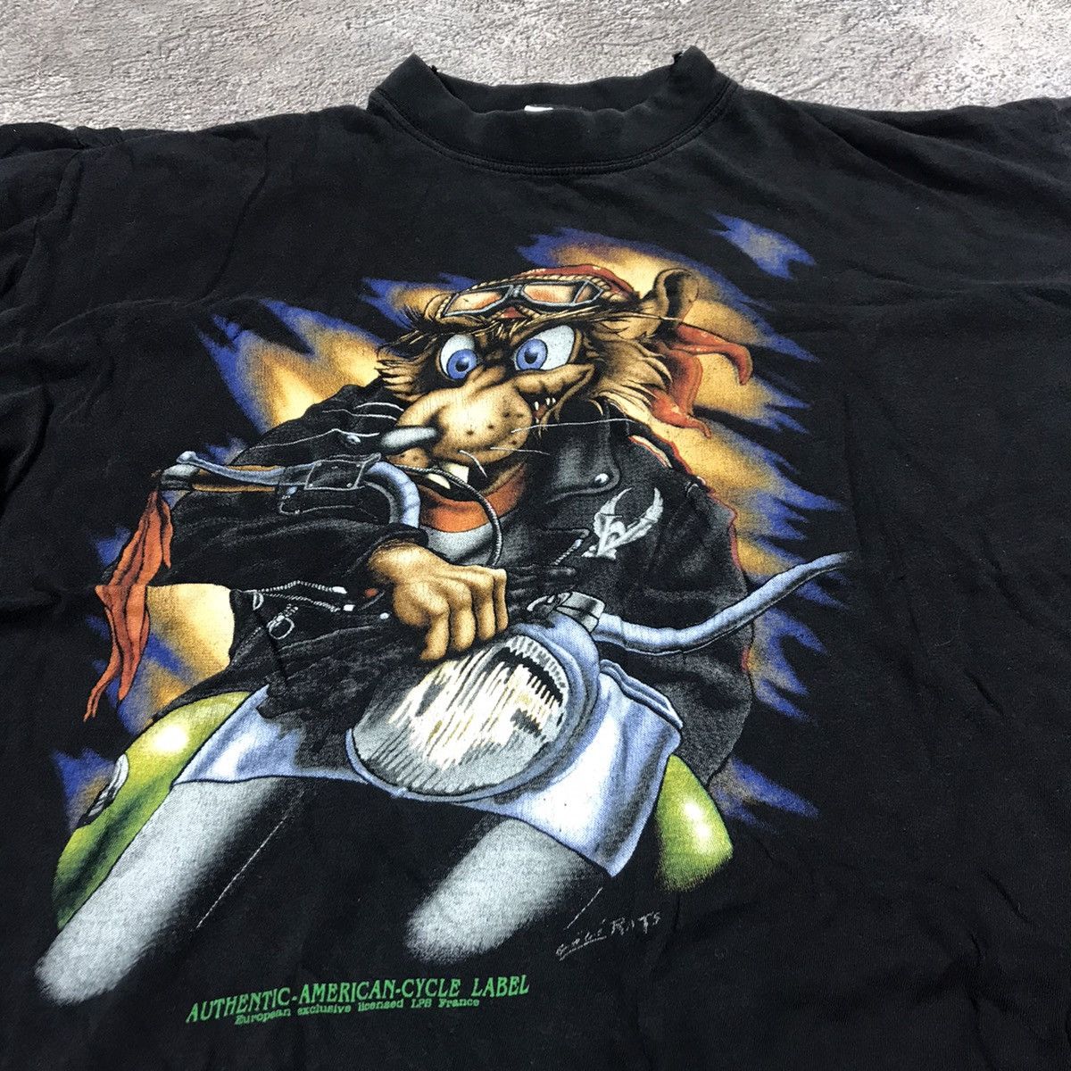 Vintage Vintage 90s Graphic Tee Motorcycle Biker Y2K Streetwear L Size US L / EU 52-54 / 3 - 2 Thumbnail