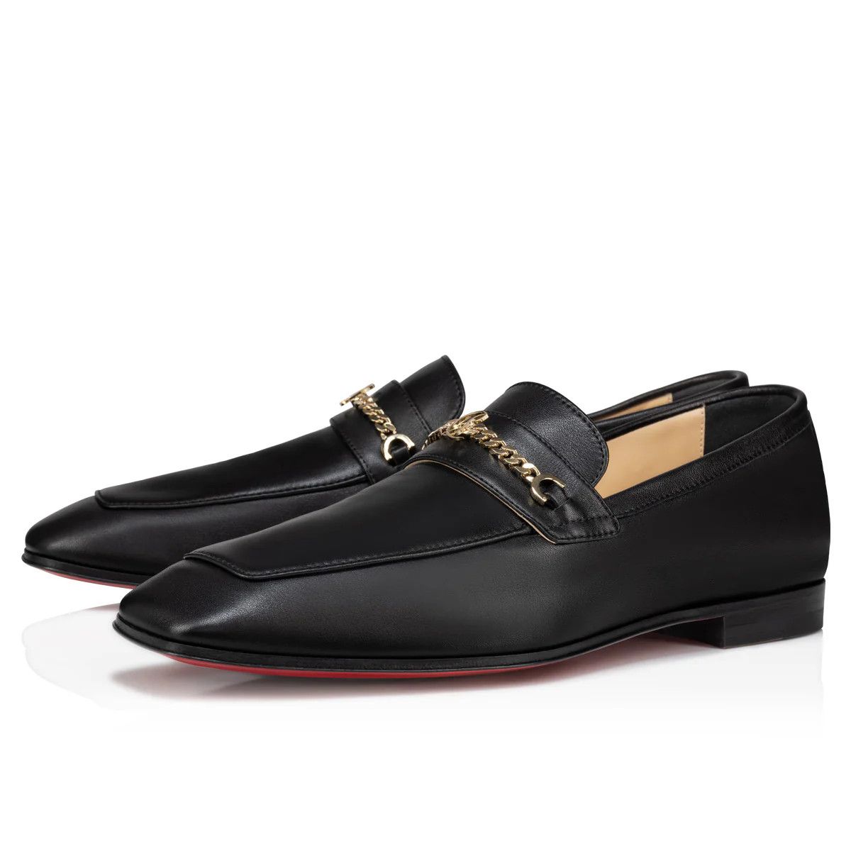 Christian Louboutin o1s1wg110125 Calf Leather Loafer in Black Size US 12 / EU 45 - 1 Thumbnail
