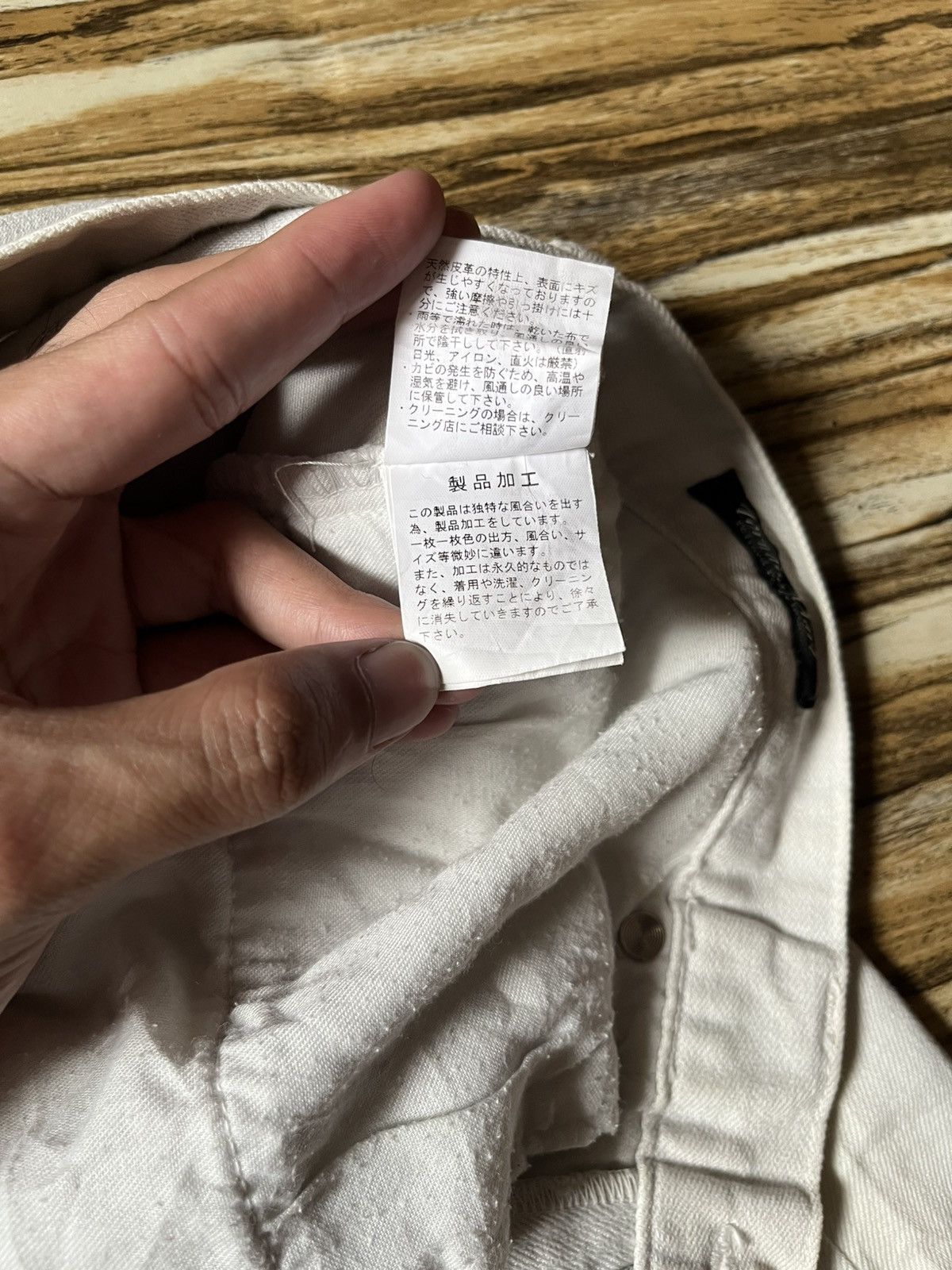 Japanese Brand Y2K Luster Clawmark White Jeans Dior Inspired Size US 34 / EU 50 - 16 Thumbnail