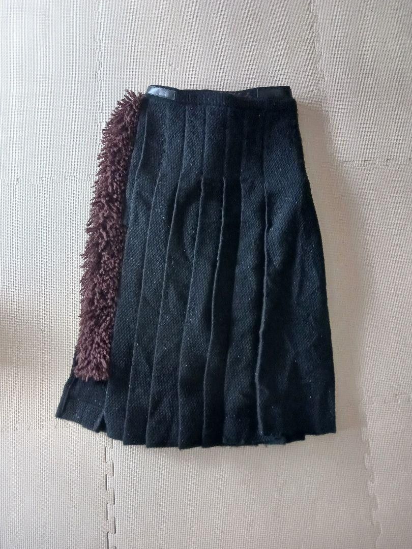 Yohji Yamamoto Pour Homme 13aw archive fur skirt Size US 35 - 4 Thumbnail