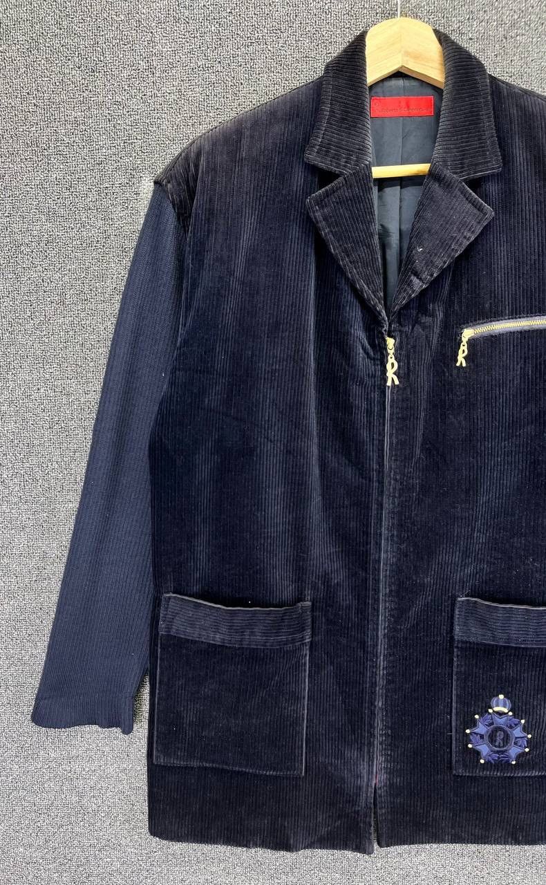 Roberta di Camerino Vintage Roberta Di Camerino Corduroy Zip Up Jacket Size S / US 4 / IT 40 - 3 Thumbnail