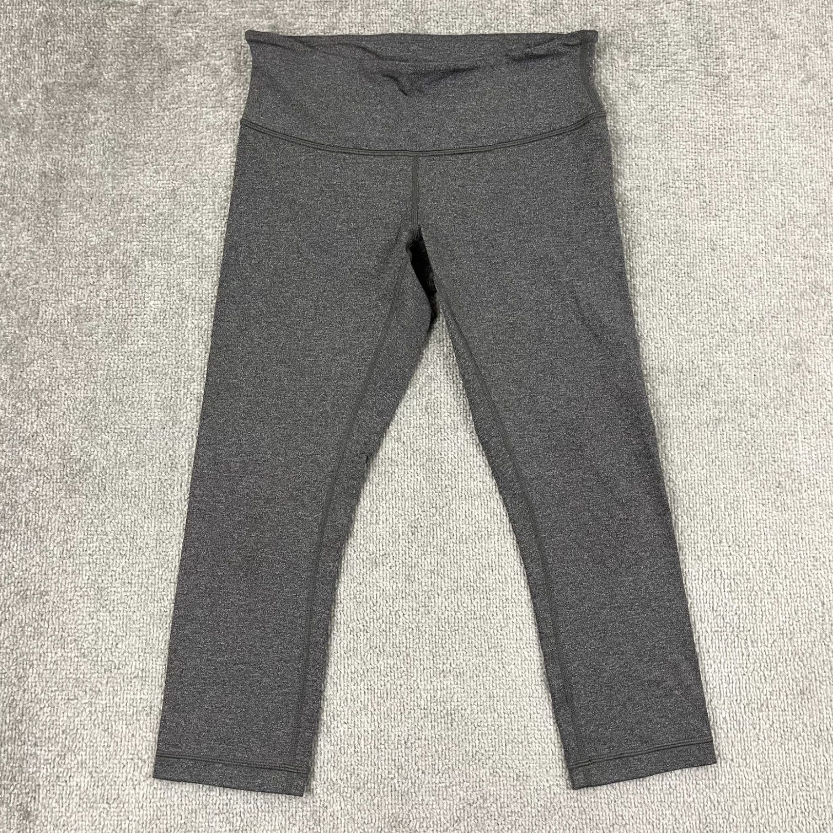 Lululemon Lululemon Wunder Under III Leggings Womens 8 Gray Cropped 21" Inseam Active Wear Yoga Fitness Stretch Moisture Wicking Surgical No? Size 30" / US 8 / IT 44 - 3 Thumbnail