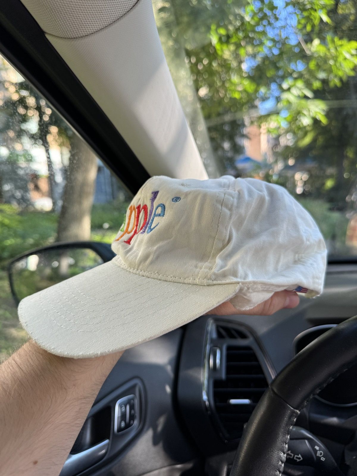 Apple Vintage 90s APPLE CORP RARE AWESOME CAP RETRO HAT Size ONE SIZE - 2 Thumbnail