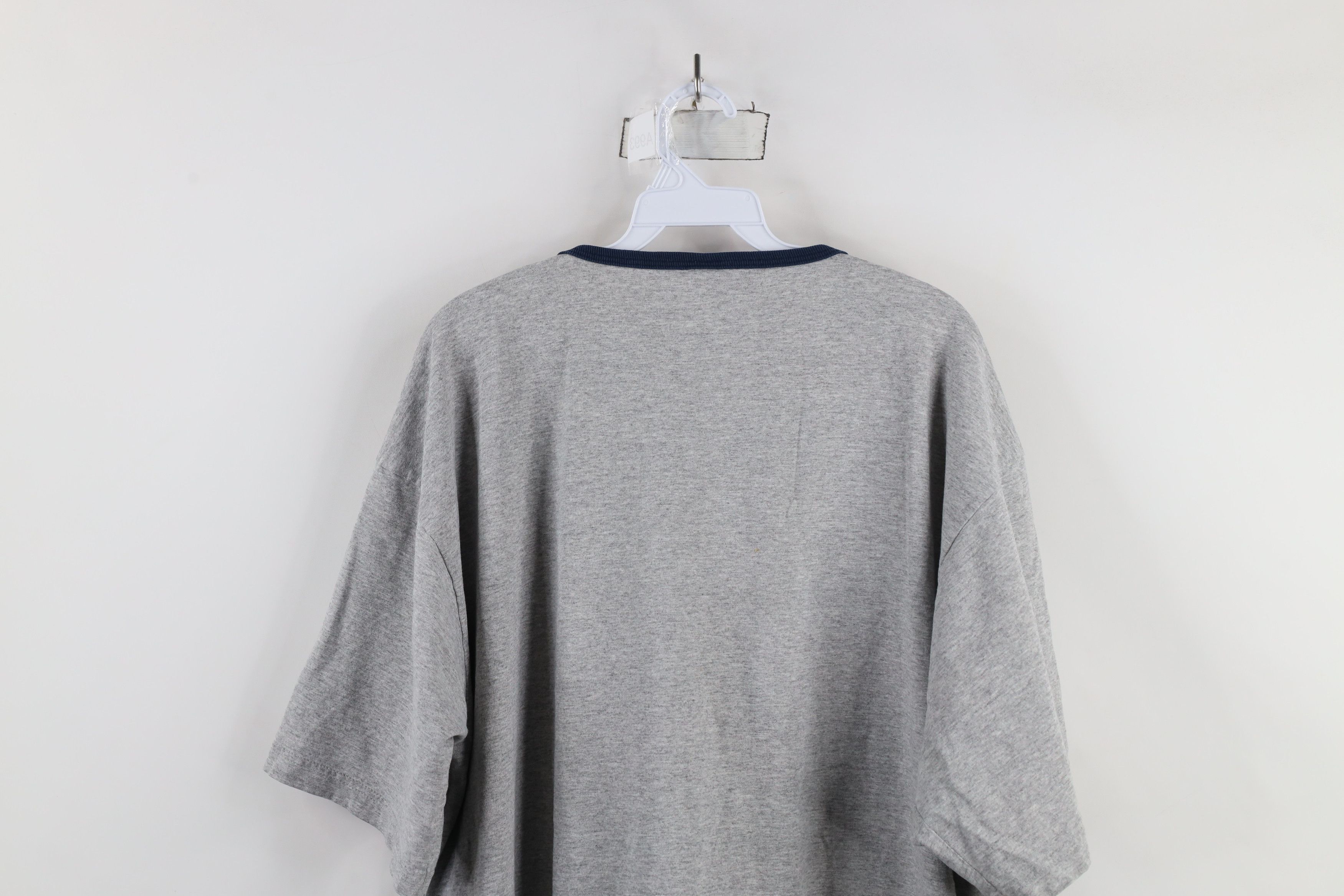 Levi's × Vintage Vintage 90s Levis Spell Out USA V-Neck T-Shirt Gray USA Size US XL / EU 56 / 4 - 9 Thumbnail