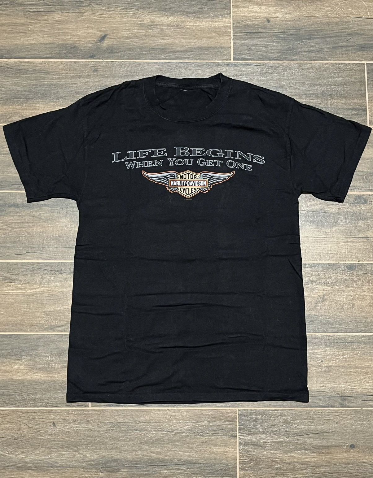Harley Davidson × Vintage Vintage 90’s Harley Davidson T Shirt Size US L / EU 52-54 / 3 - 1 Thumbnail