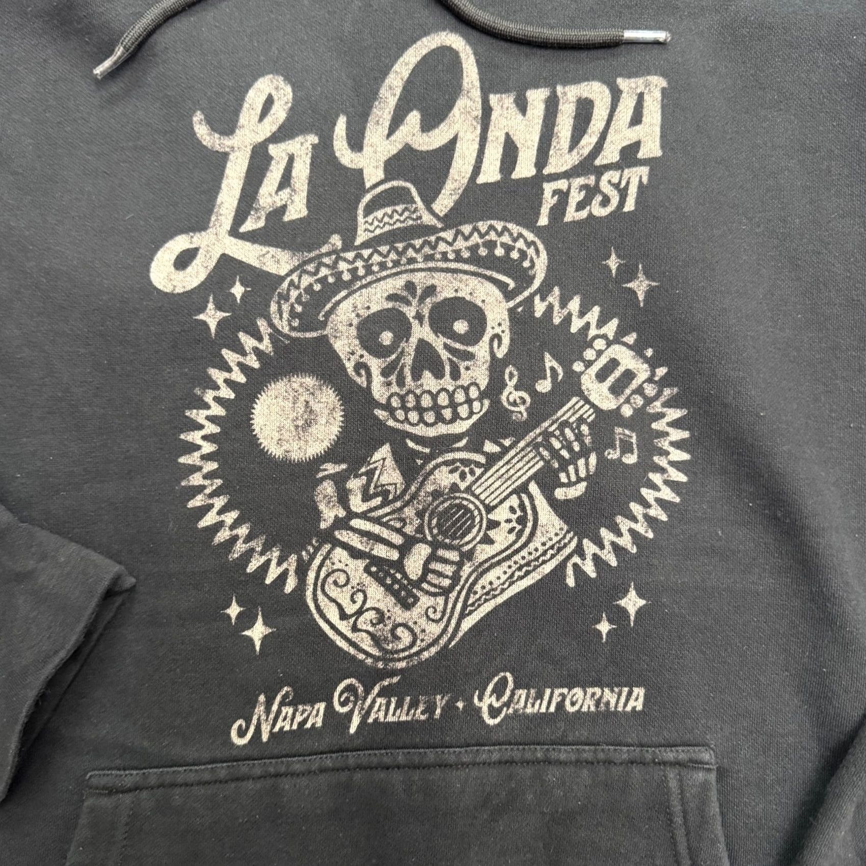 Honda La Onda Festival Pullover Hoodie Sweatshirt Mens Large Black Casual Size US L / EU 52-54 / 3 - 4 Thumbnail