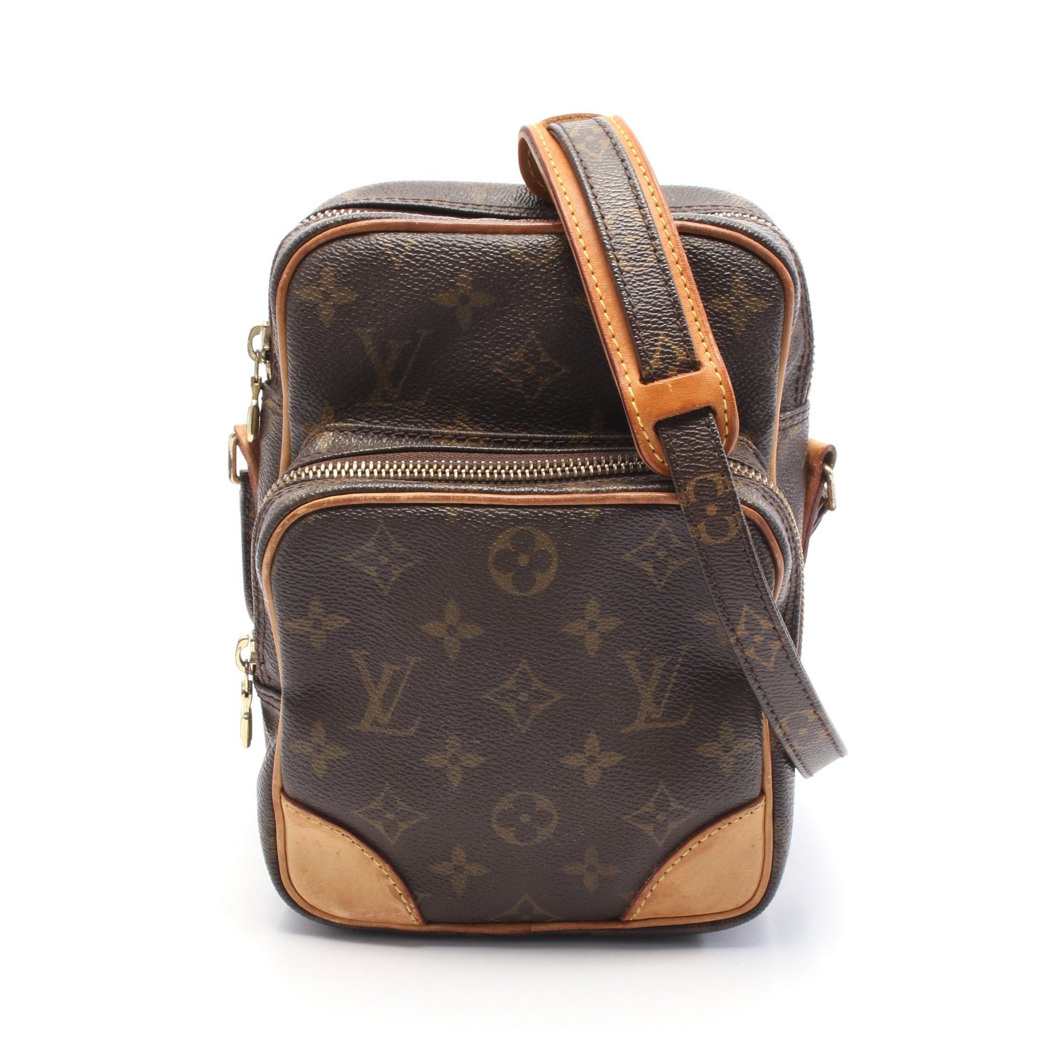 Louis Vuitton Louis Vuitton Amazon Monogram Shoulder Bag Leather Brown Size ONE SIZE - 1 Thumbnail