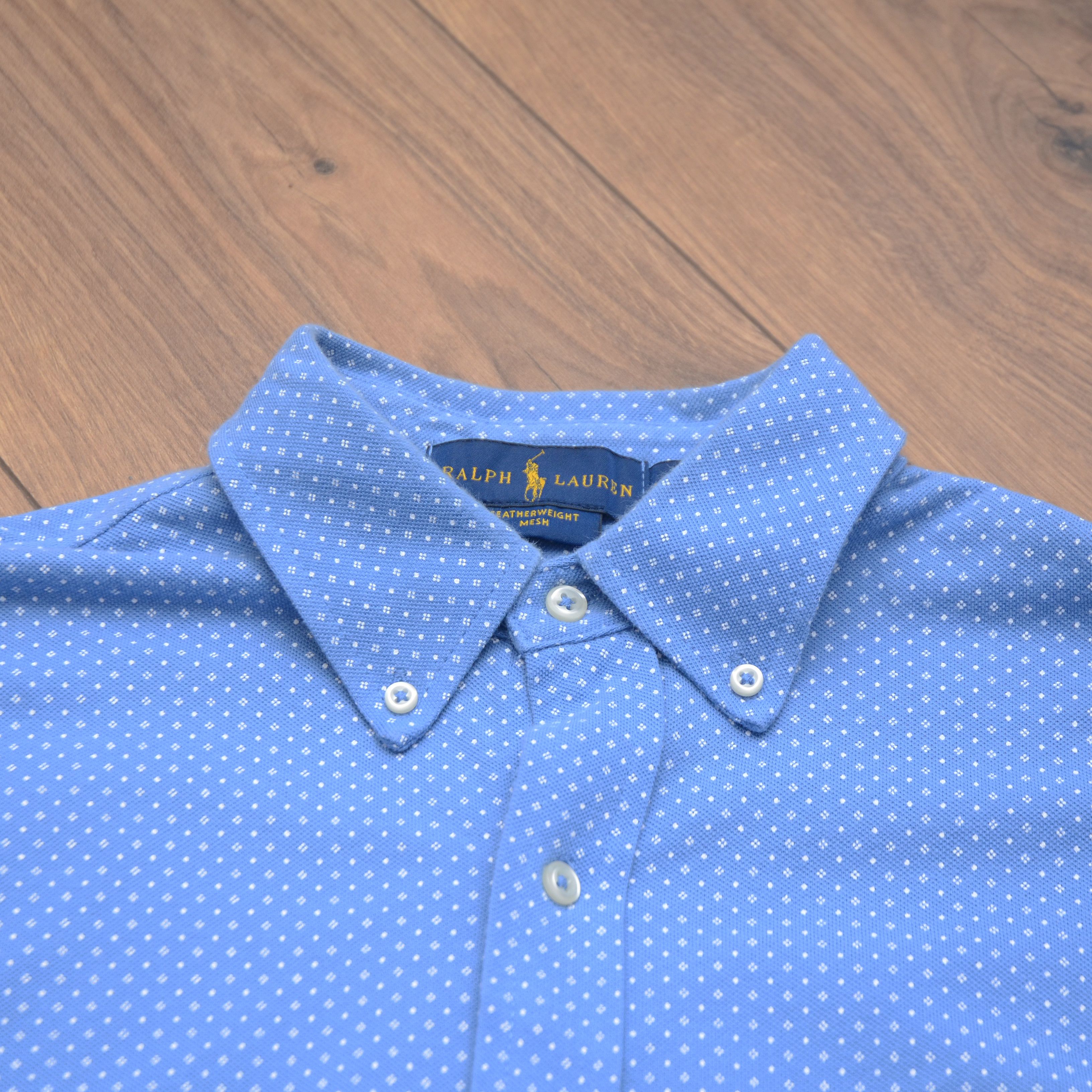 Ralph Lauren Ralph Lauren Featherweight Mesh Shirt Cotton Micro Pattern Size US M / EU 48-50 / 2 - 10 Thumbnail