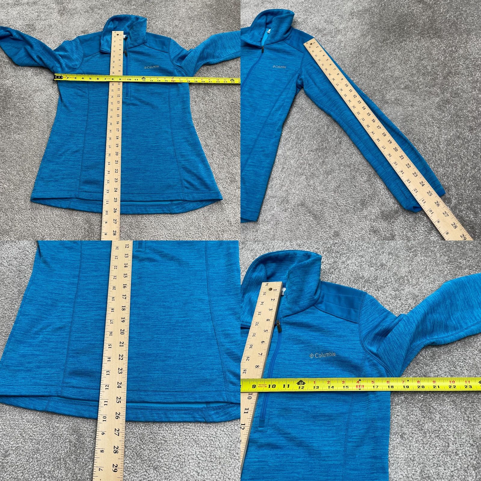 Vintage Columbia Rosemont Jacket Womens Small Blue Thumbhole 1/2 Zip Pullover Active Size S / US 4 / IT 40 - 8 Thumbnail