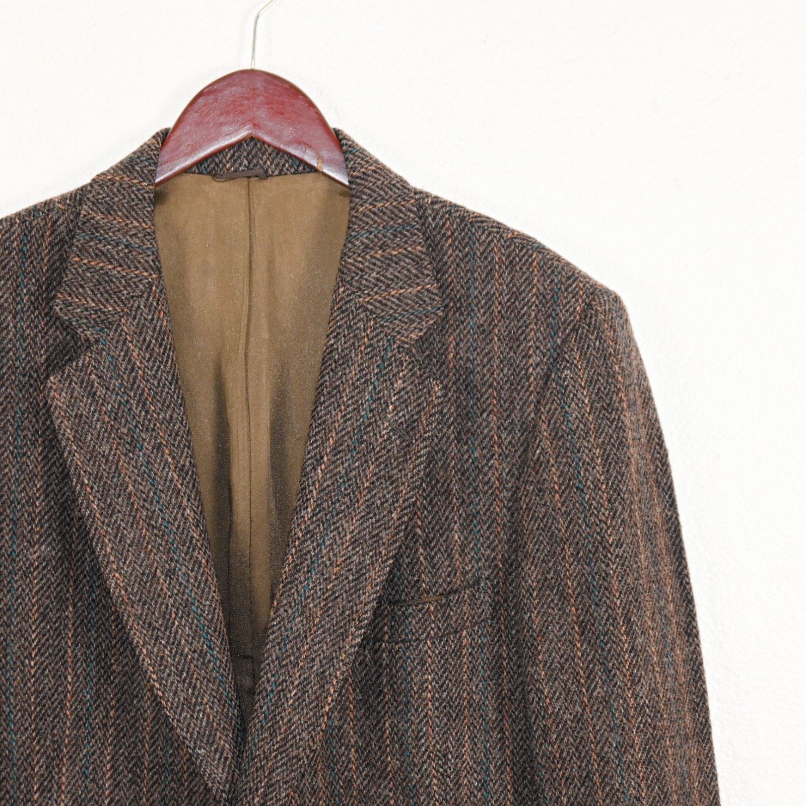 Harris Tweed Harris Tweed 44US Scottish Wool Sport Coat Haevy herringbone Size US L / EU 52-54 / 3 - 6 Thumbnail