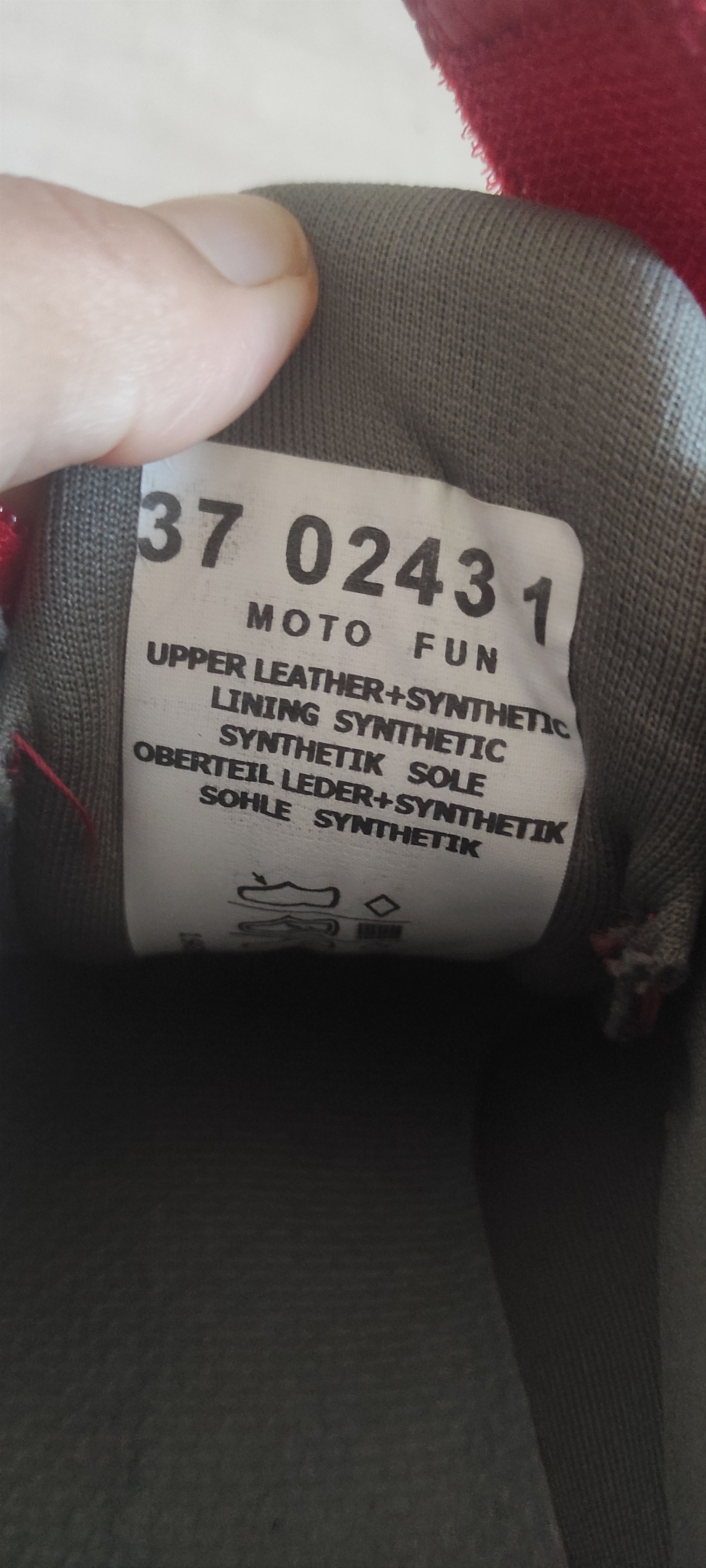 Daytona Daytona Moto Fun Motorcycle Red Silver Shoes Leather Boots Size US 6.5 / IT 36.5 - 11 Thumbnail