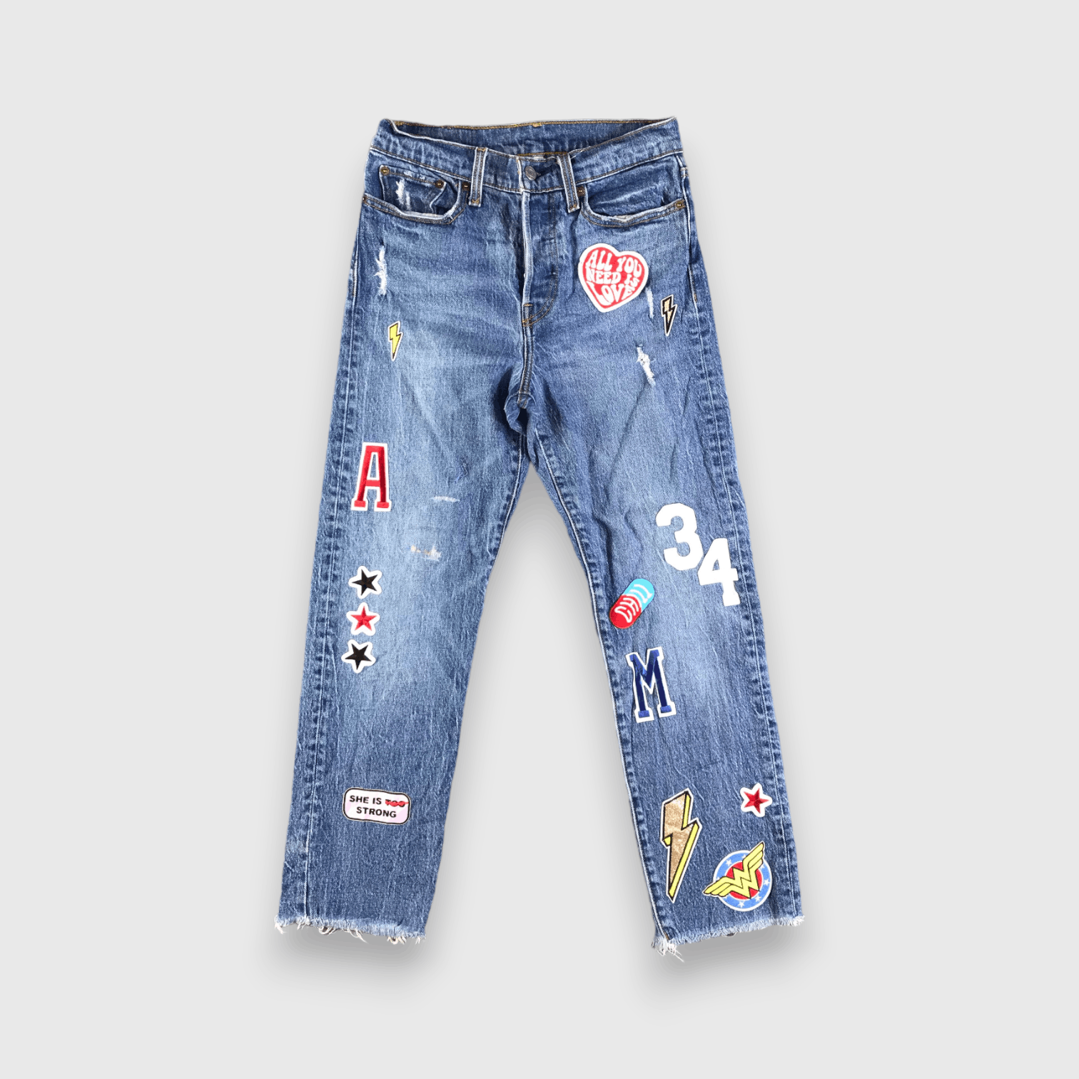 Levi's Vintage Blue Wash Levis Jeans-J4089 Size US 27 - 1 Thumbnail