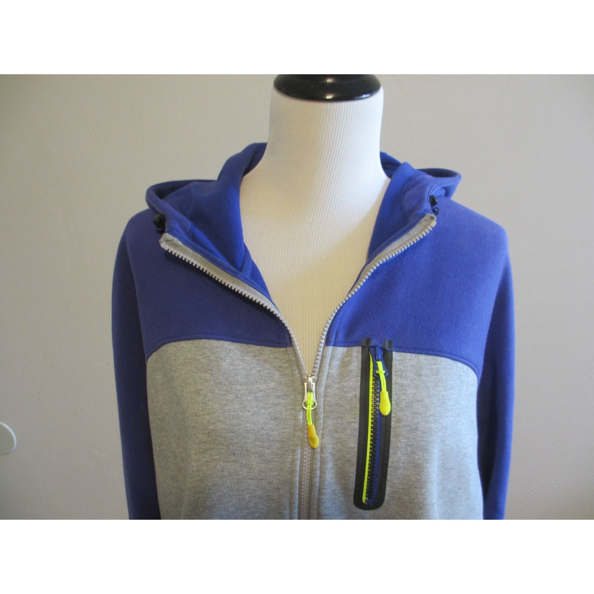 Nike Nike Sportswear Lg purple & Gray Full-Zip Hoodie With Neon A Size L / US 10 / IT 46 - 2 Thumbnail