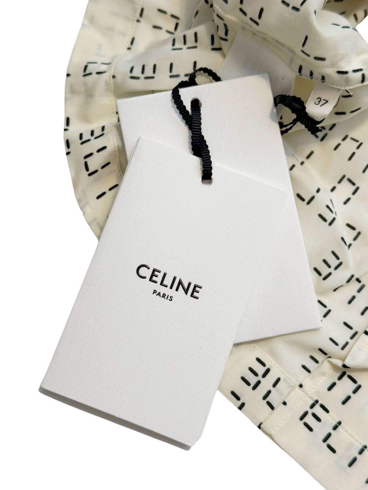 Celine Digital Clock Viscose Shirt Size US M / EU 48-50 / 2 - 9 Thumbnail