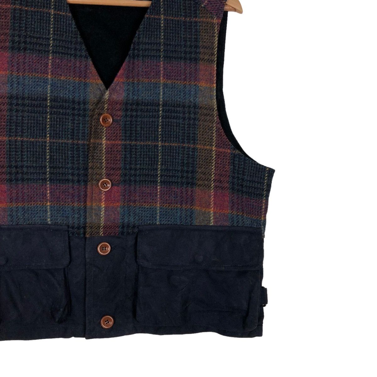 Japanese Brand 🔥Vintage Wool Waist Coats Tartan Design Woven in Ireland Size US L / EU 52-54 / 3 - 5 Thumbnail