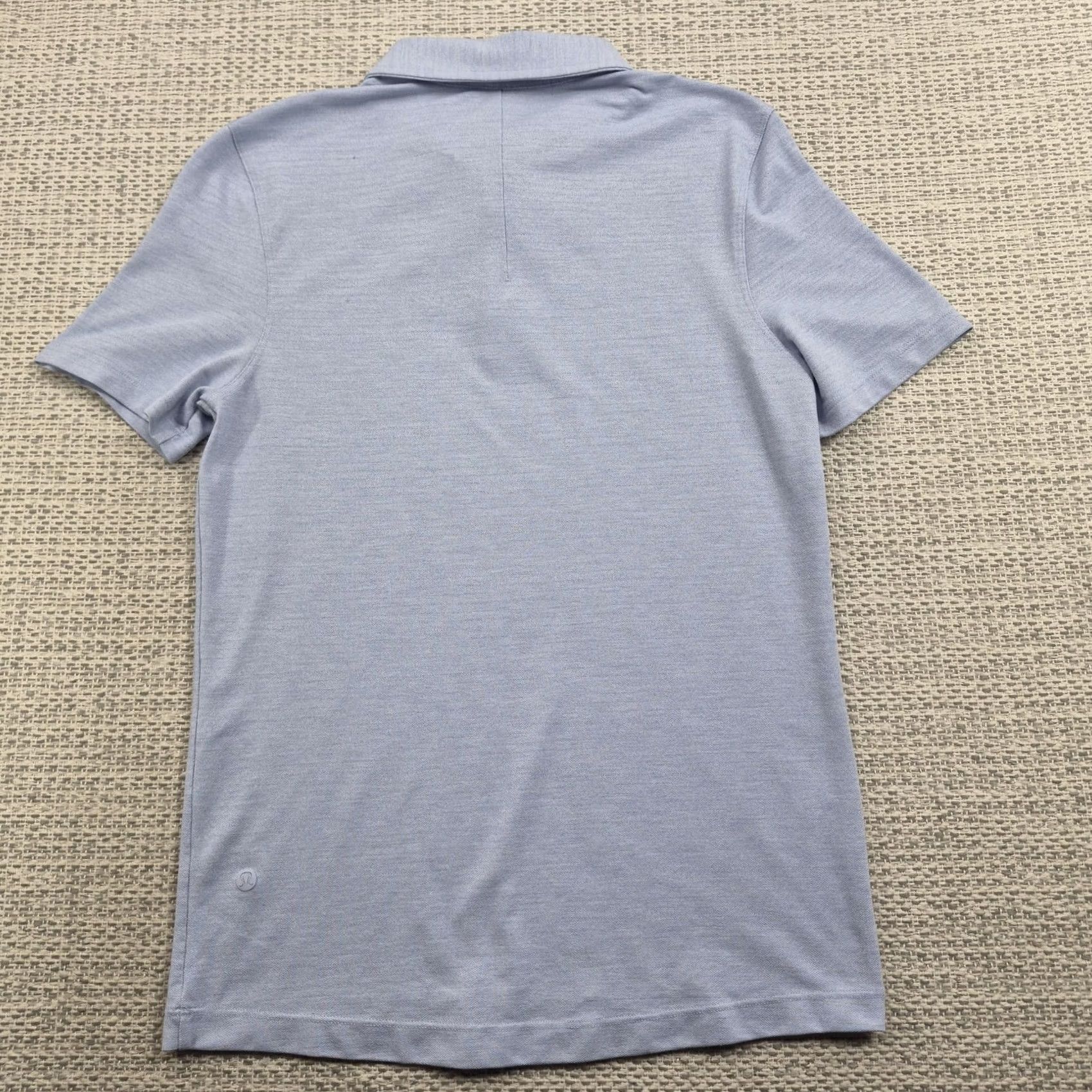 Lululemon Lululemon Polo Shirt Mens Medium Blue Solid Lightweight Performance Knit Casual Shirt Polo Size US M / EU 48-50 / 2 - 4 Thumbnail