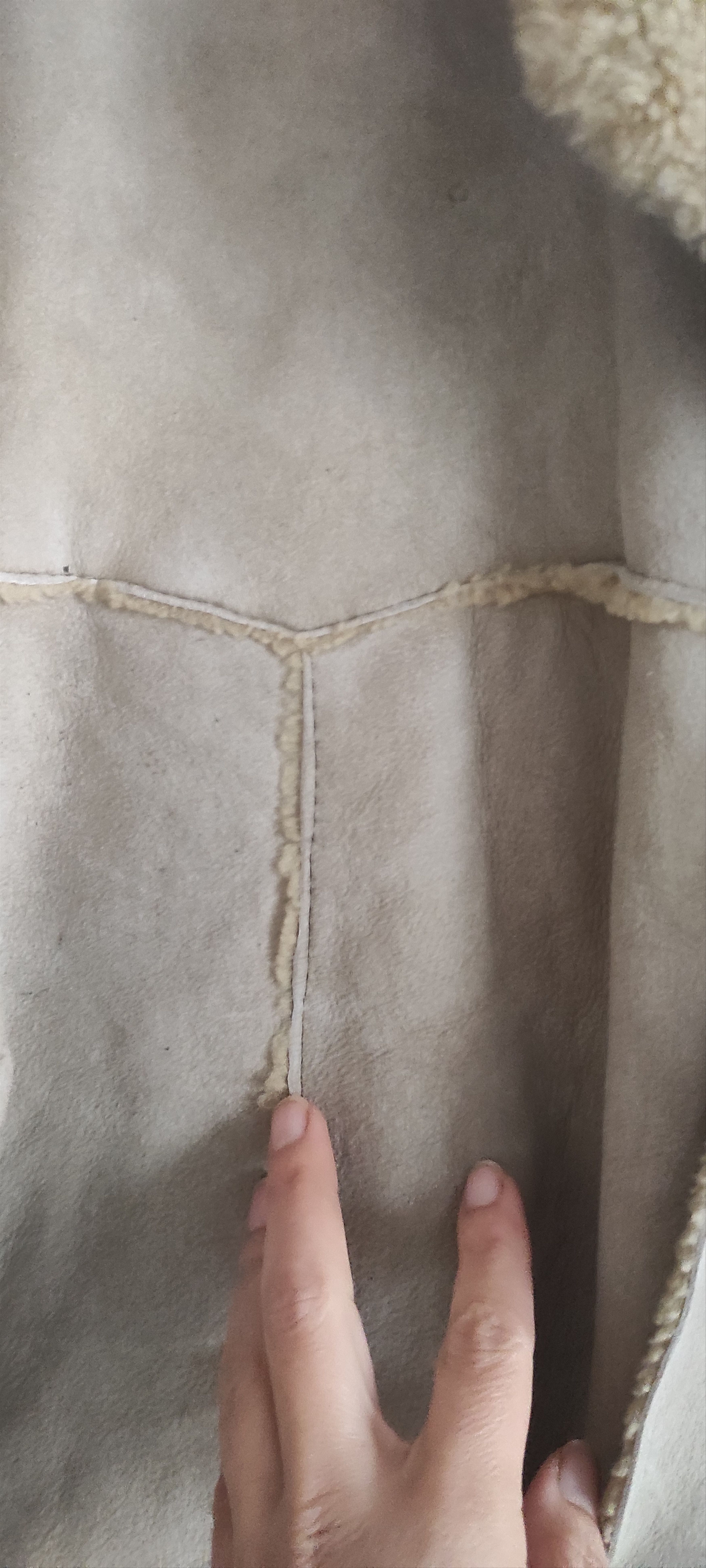 Leather × Vintage Offset Real sheepskin Fur Lined Leather Mens Overcoat Size US L / EU 52-54 / 3 - 11 Thumbnail