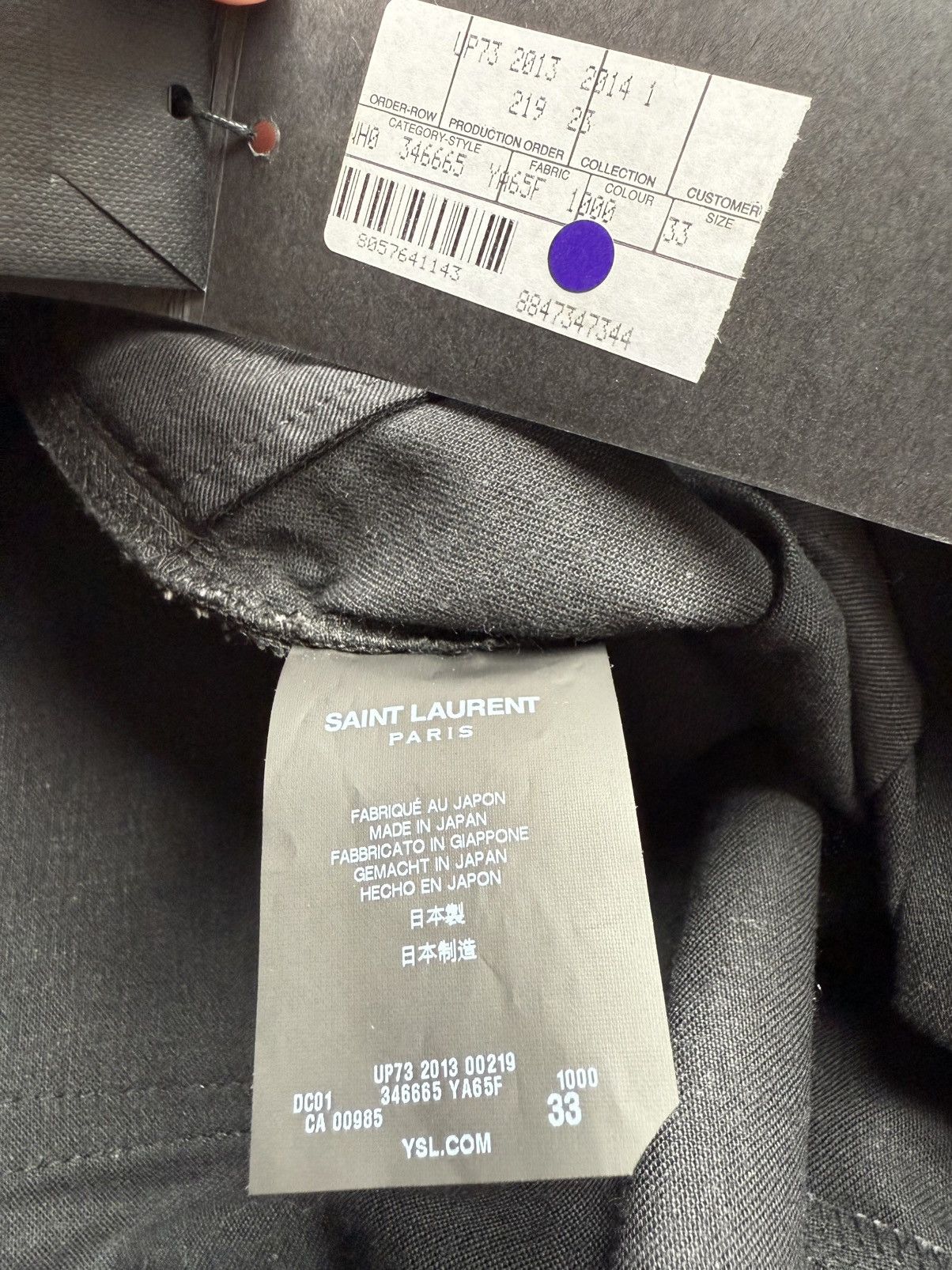 Saint Laurent Paris SS14 Saint Laurent skinny D01 black jeans Hedi 33 Grail Size US 33 - 14 Thumbnail