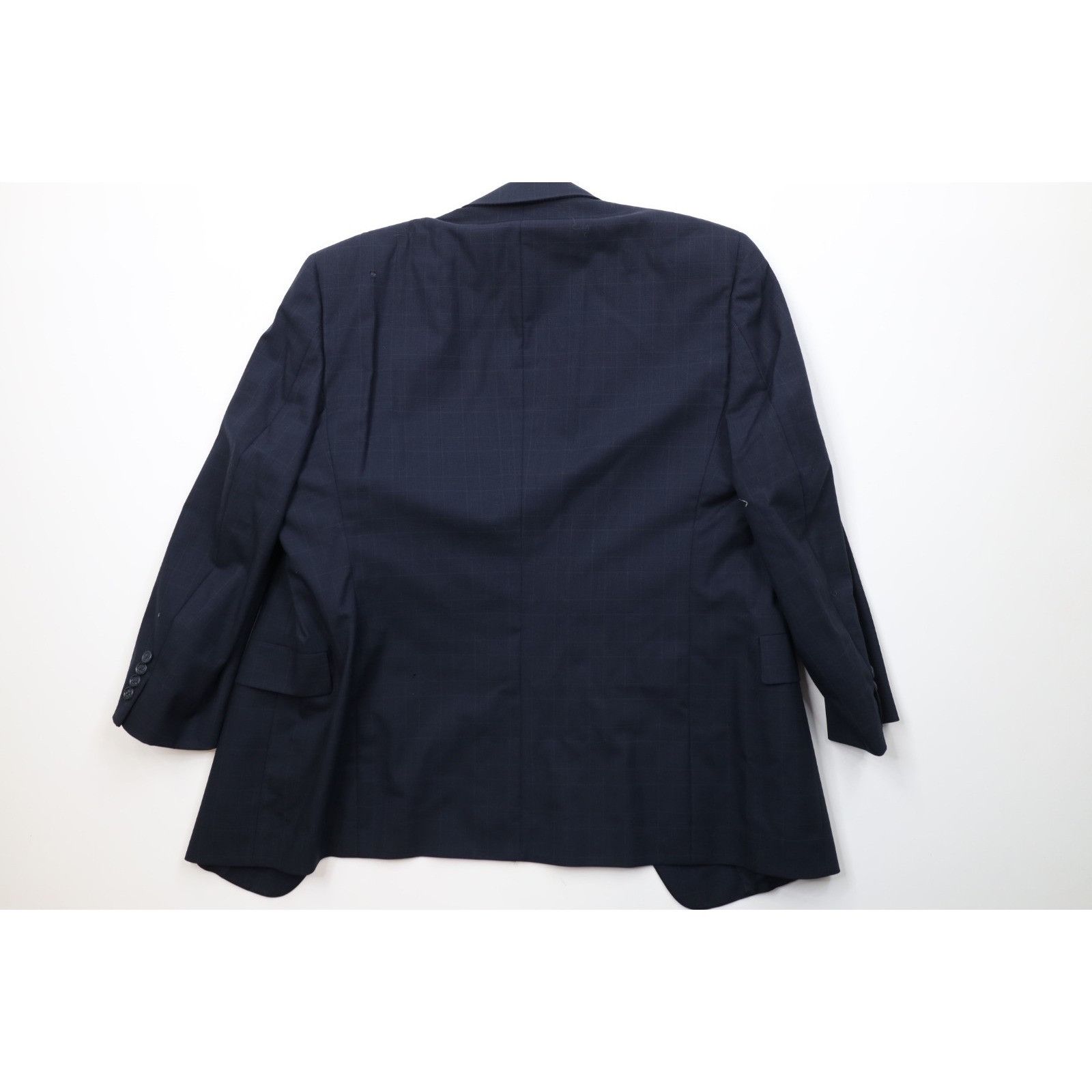 Vintage Vintage 90s Streetwear 2 Piece Wool Suit Wedding Blue Size 42R - 10 Thumbnail