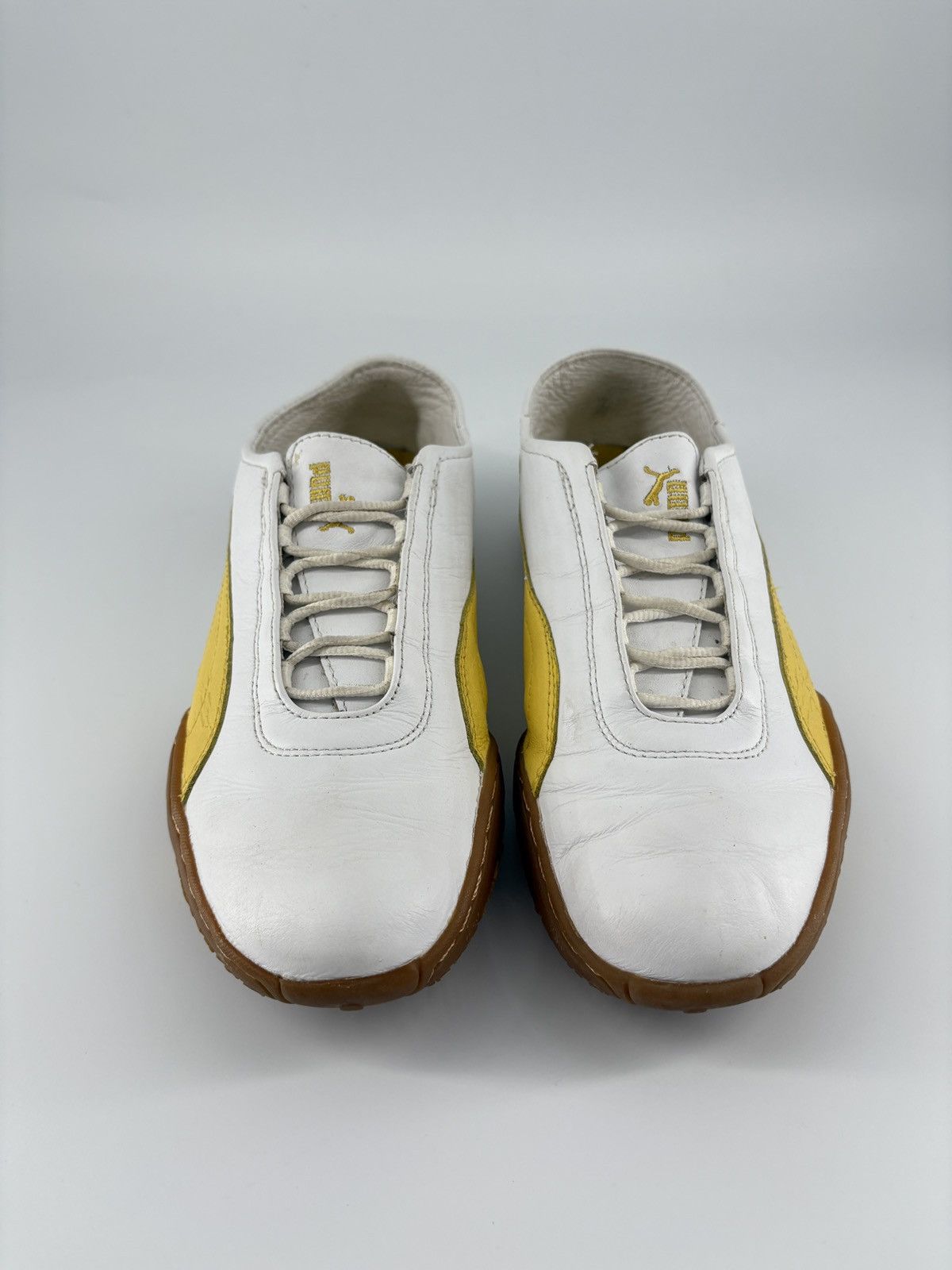 Puma Puma 2000s vintage real leather sneakers Y2K mostro Size US 5 / EU 37 - 4 Thumbnail
