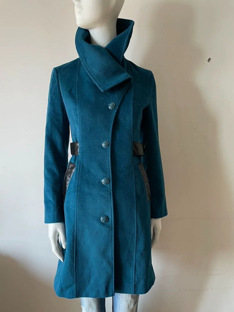 Helmut Lang Helmut Lang Blue and blue temperament handsome wool jacket Size US XL / EU 56 / 4 - 3 Thumbnail