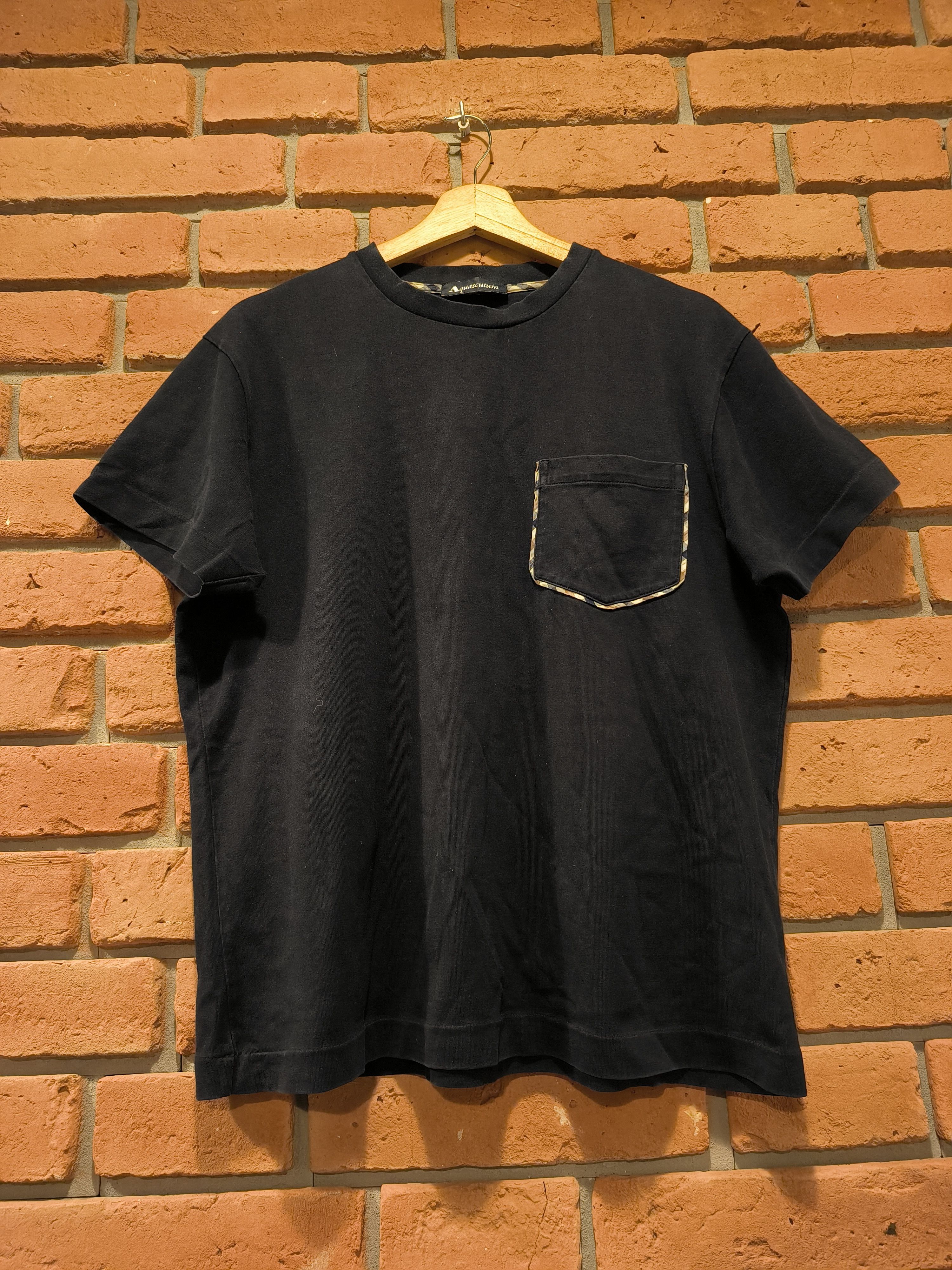 Aquascutum Aquascutum T-Shirt Tee Black Logo Size US M / EU 48-50 / 2 - 1 Thumbnail