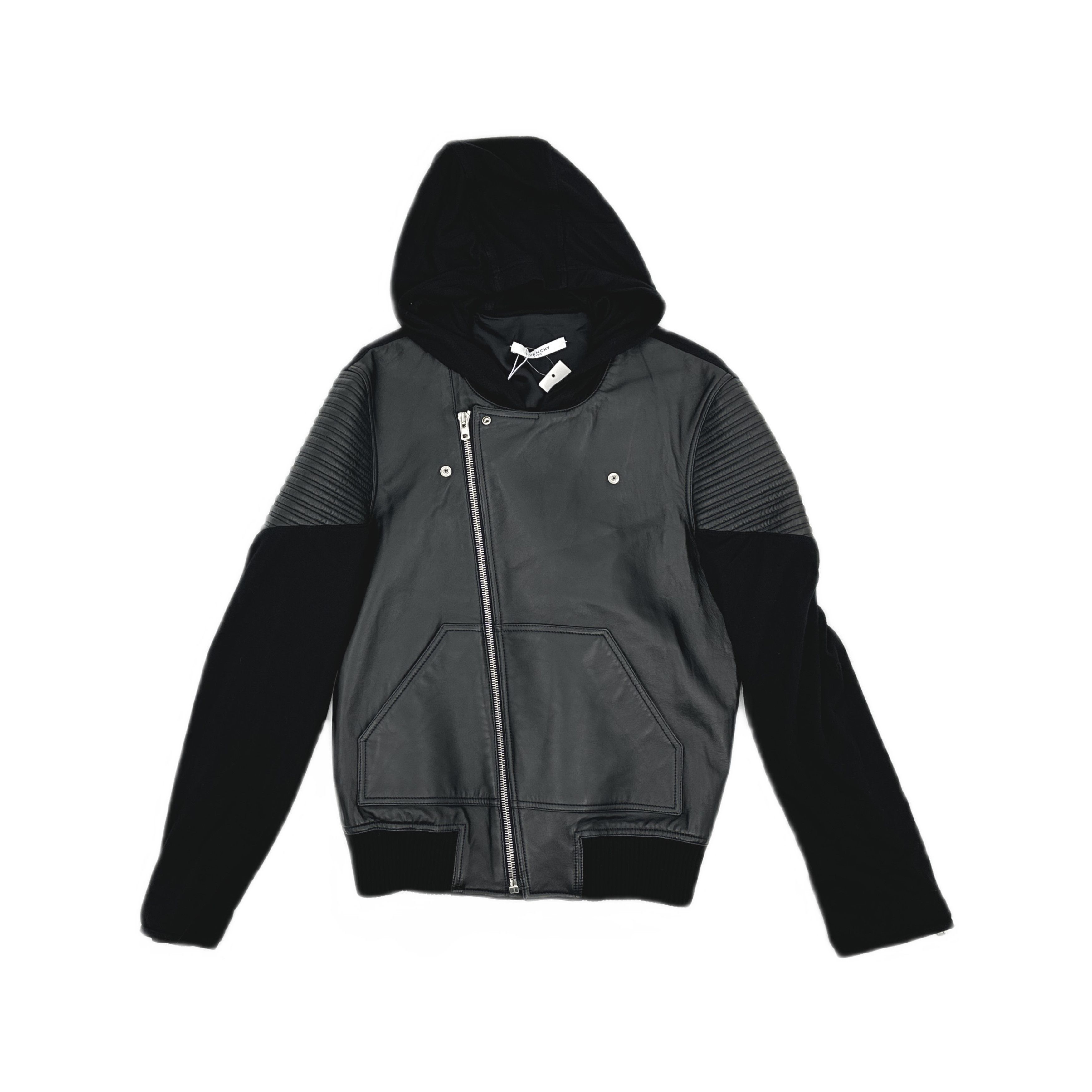 Givenchy Givenchy Lambskin Leather Hooded Jacket Size M Size US M / EU 48-50 / 2 - 1 Thumbnail