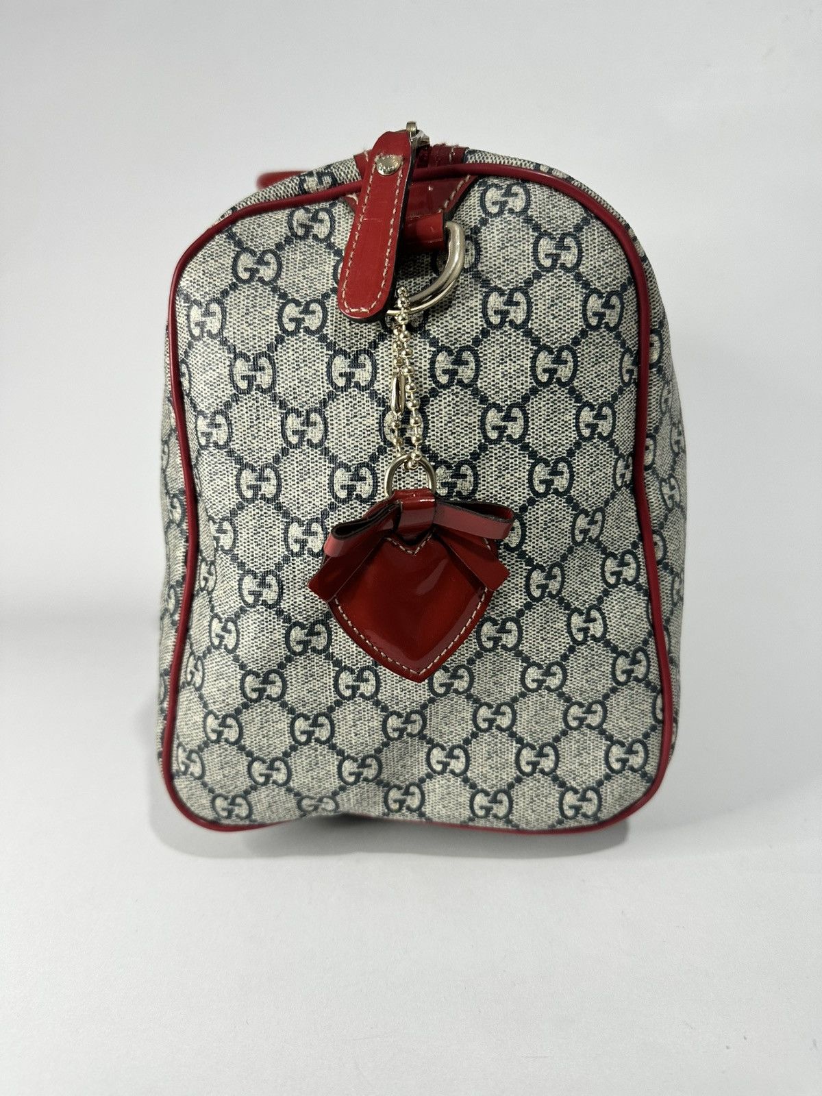 Gucci GUCCI Blue/Red GG Canvas Tattoo Heart Joy Boston Bag Size ONE SIZE - 3 Thumbnail