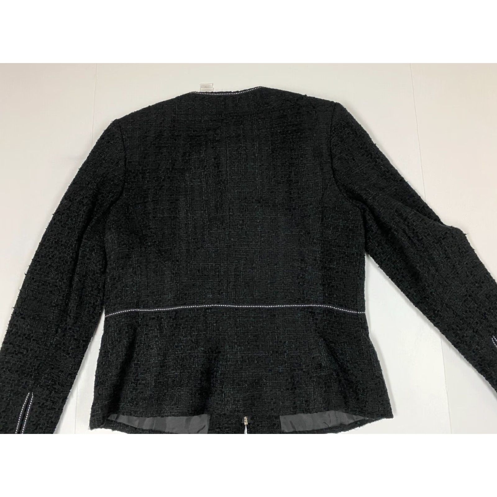 Vintage Emma James Womens Jacket 10 Black Full Zip Size L / US 10 / IT 46 - 6 Thumbnail