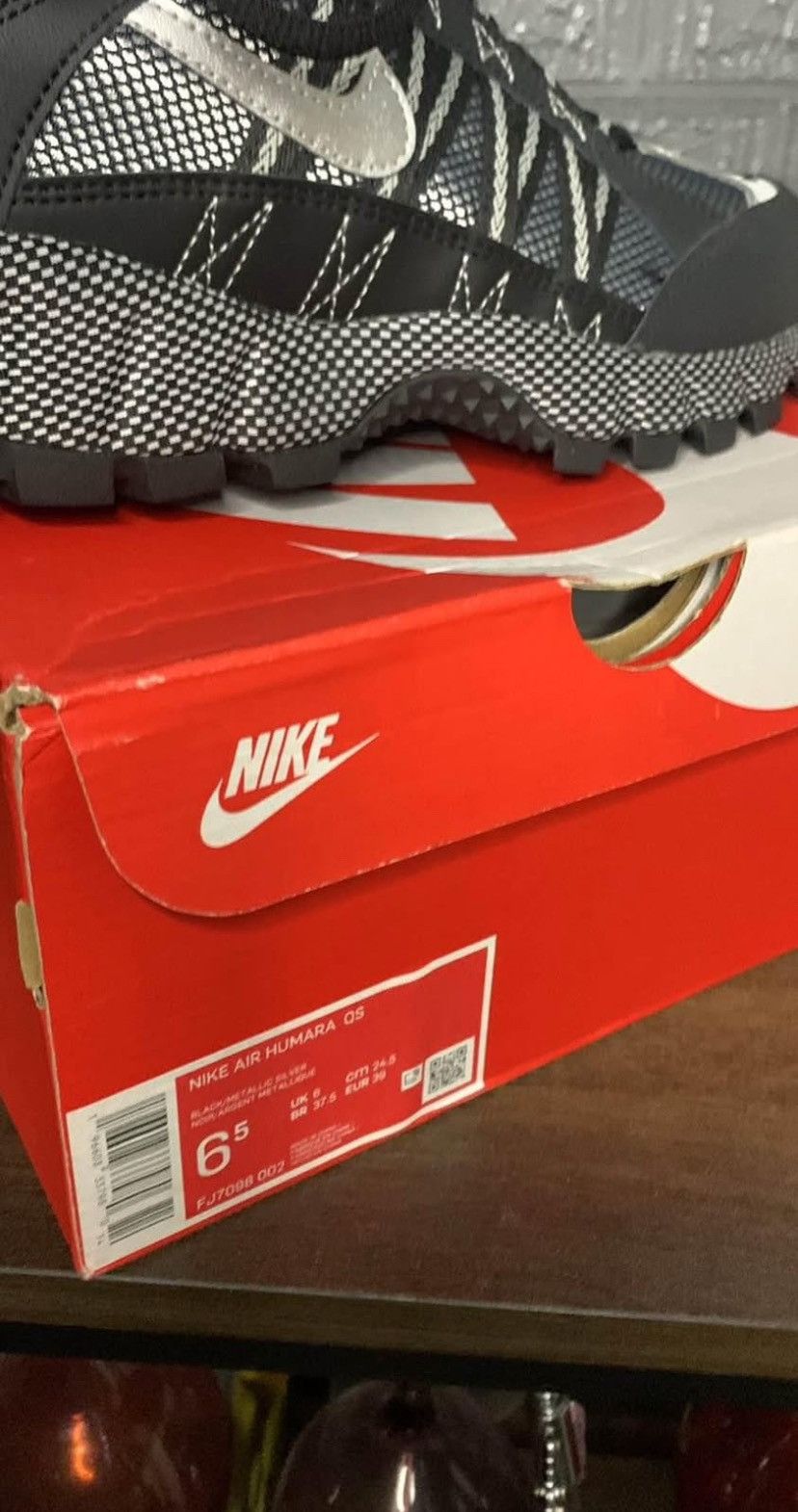 Nike Air Humara QS ‘Black Metallic Silver’ Size US 6.5 / EU 39-40 - 6 Thumbnail