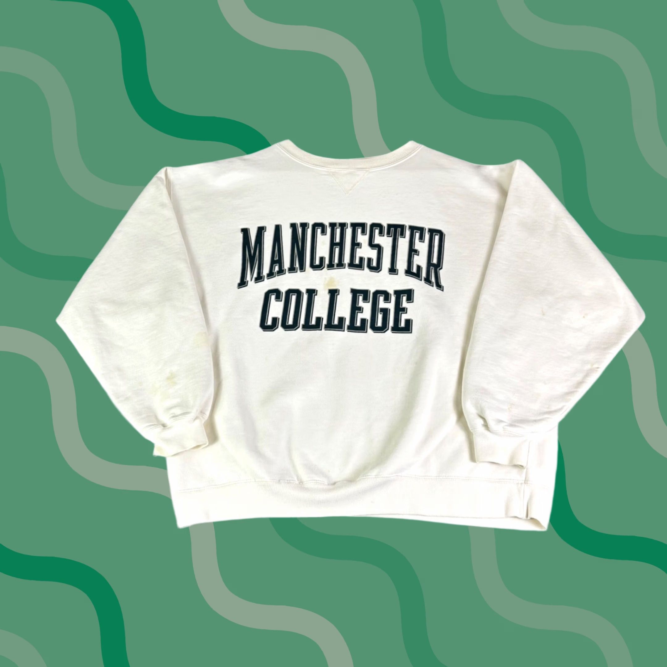 Vintage GEAR FOR SPORTS Sweatshirt XL White Mens Vintage Crew Neck Cotton Blend Graphic Print Heavyweight Pullover Size US XL / EU 56 / 4 - 1 Thumbnail