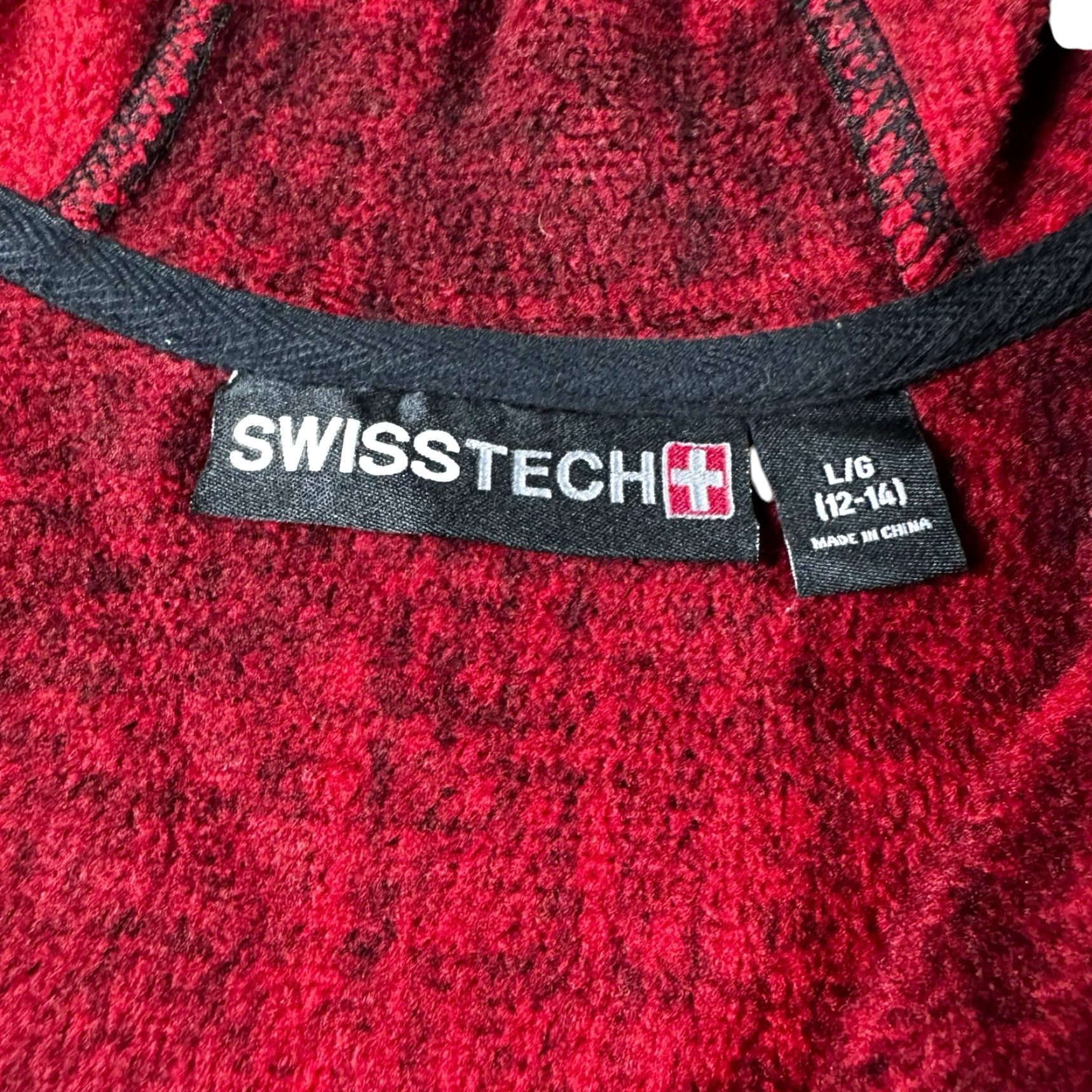Vintage VINTAGE Flannel Shacket Women's Large (12-14) Swiss Tech Fleece Full Zip Hooded Jacket Size L / US 10 / IT 46 - 3 Thumbnail