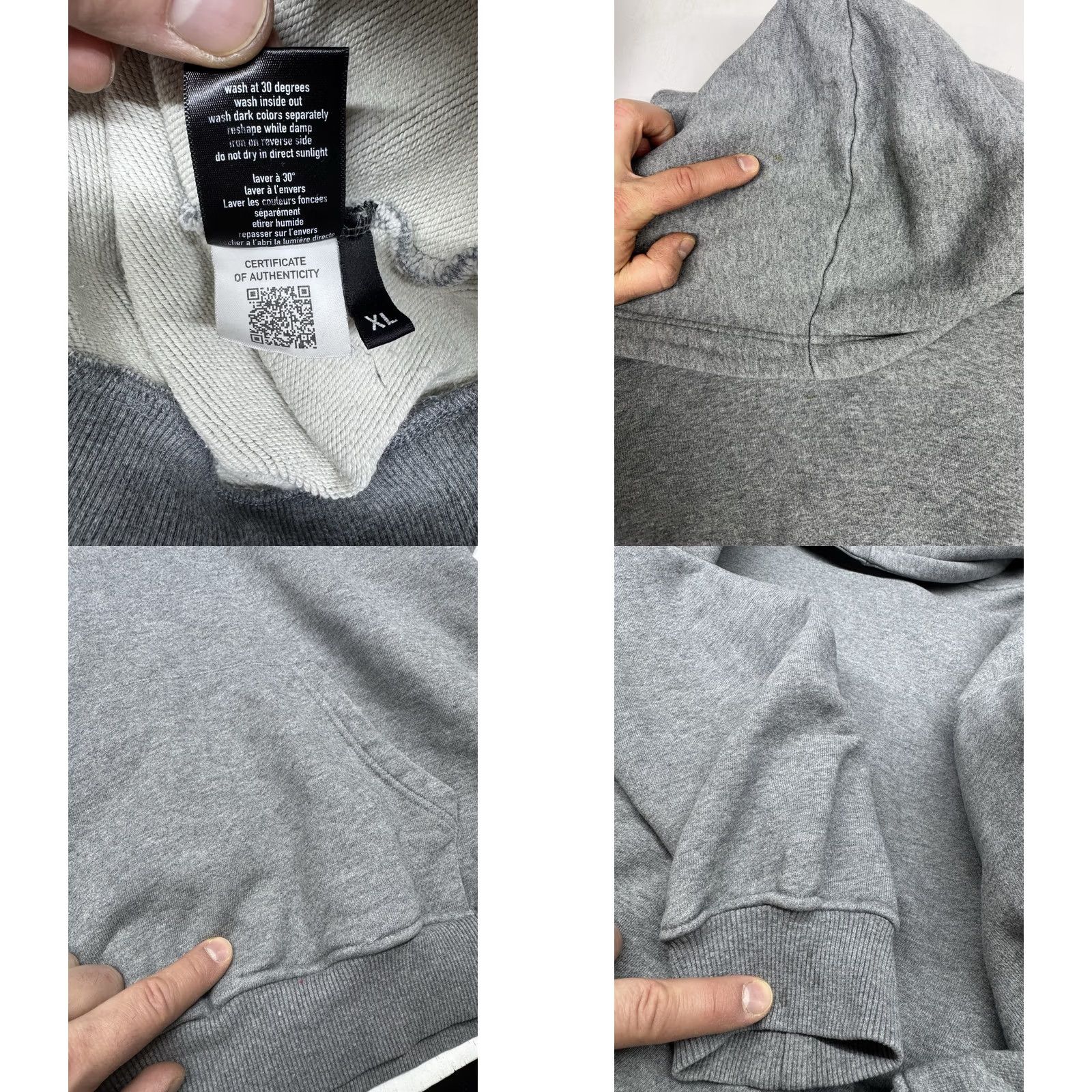 Rue Porter Rue Porter Hoodie XL Unisex Adults Heavyweight Gray Pullover Sweatshirt Casual Walking Designer Size US XL / EU 56 / 4 - 8 Thumbnail