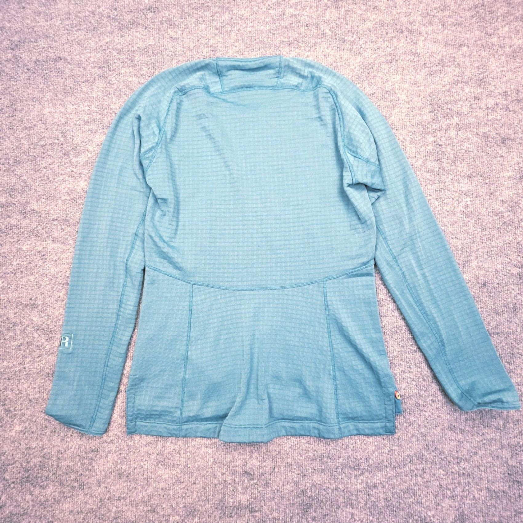 Patagonia Patagonia R1 Crew Neck Fleece Pullover Women's Small Blue-Green Tate Waffle 1/4 Zip Hiking Activewear Regular Bodice Size S / US 4 / IT 40 - 3 Thumbnail