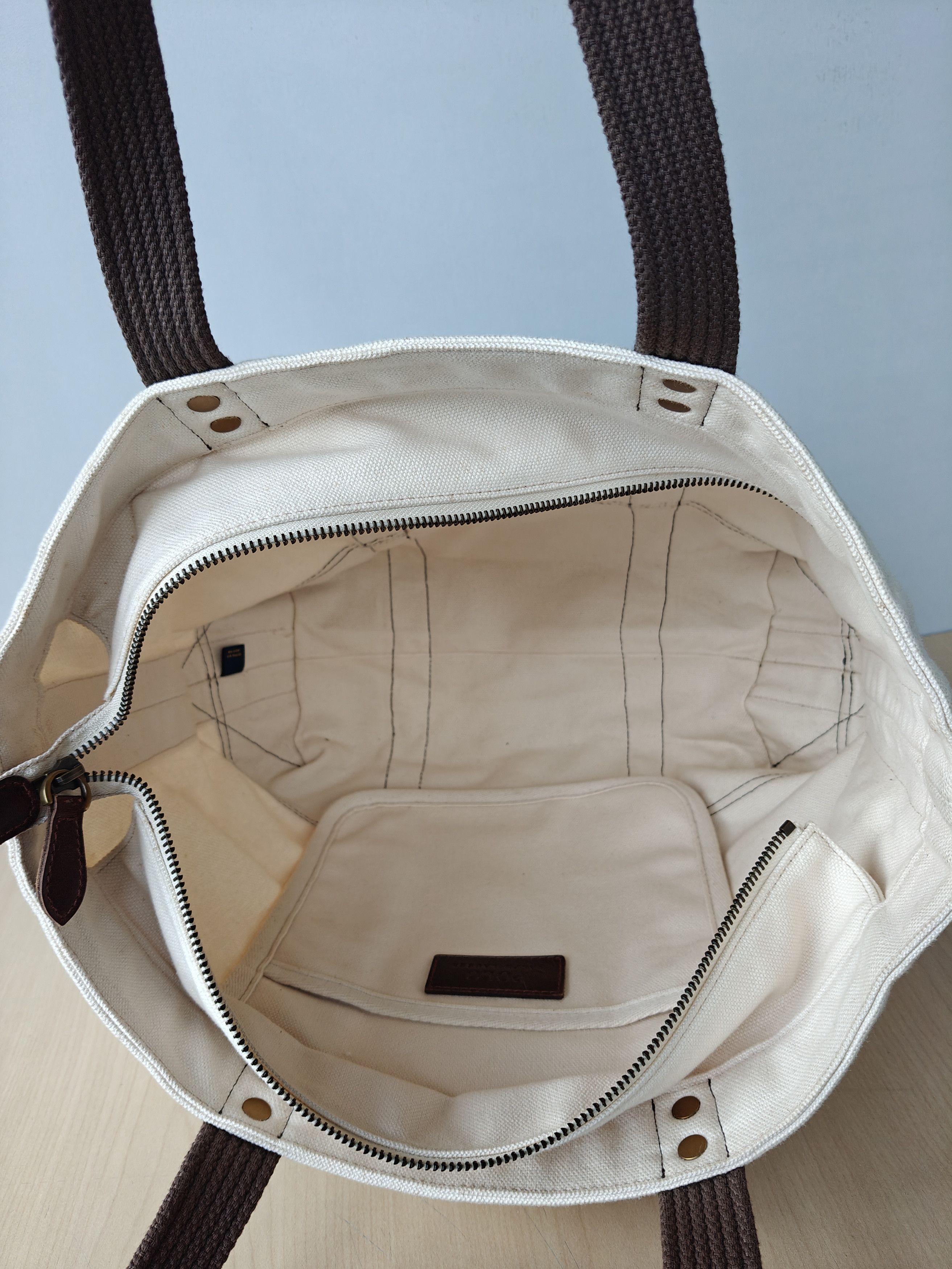 Polo Ralph Lauren Polo Ralph Lauren Canvas Bear Tote Free Shipping FTP/4003 Size ONE SIZE - 4 Thumbnail