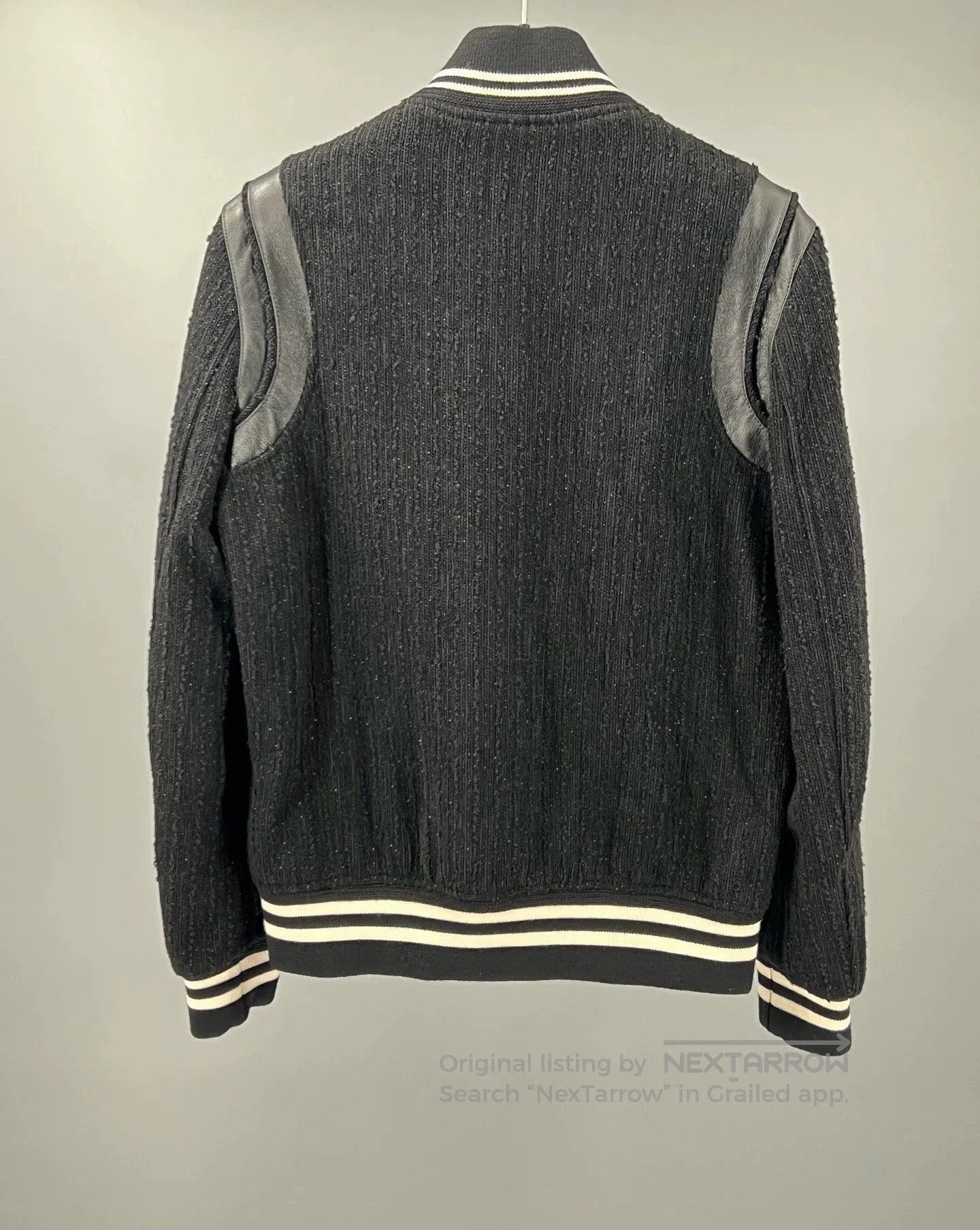 Yves Saint Laurent black wool blend long sleeve jacket. Size US L / EU 52-54 / 3 - 4 Thumbnail