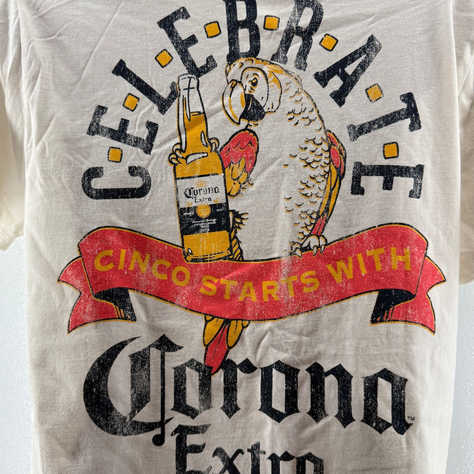Old Navy Old Navy Corona Extra T-Shirt Off White Short Sleeve S Size US S / EU 44-46 / 1 - 2 Thumbnail