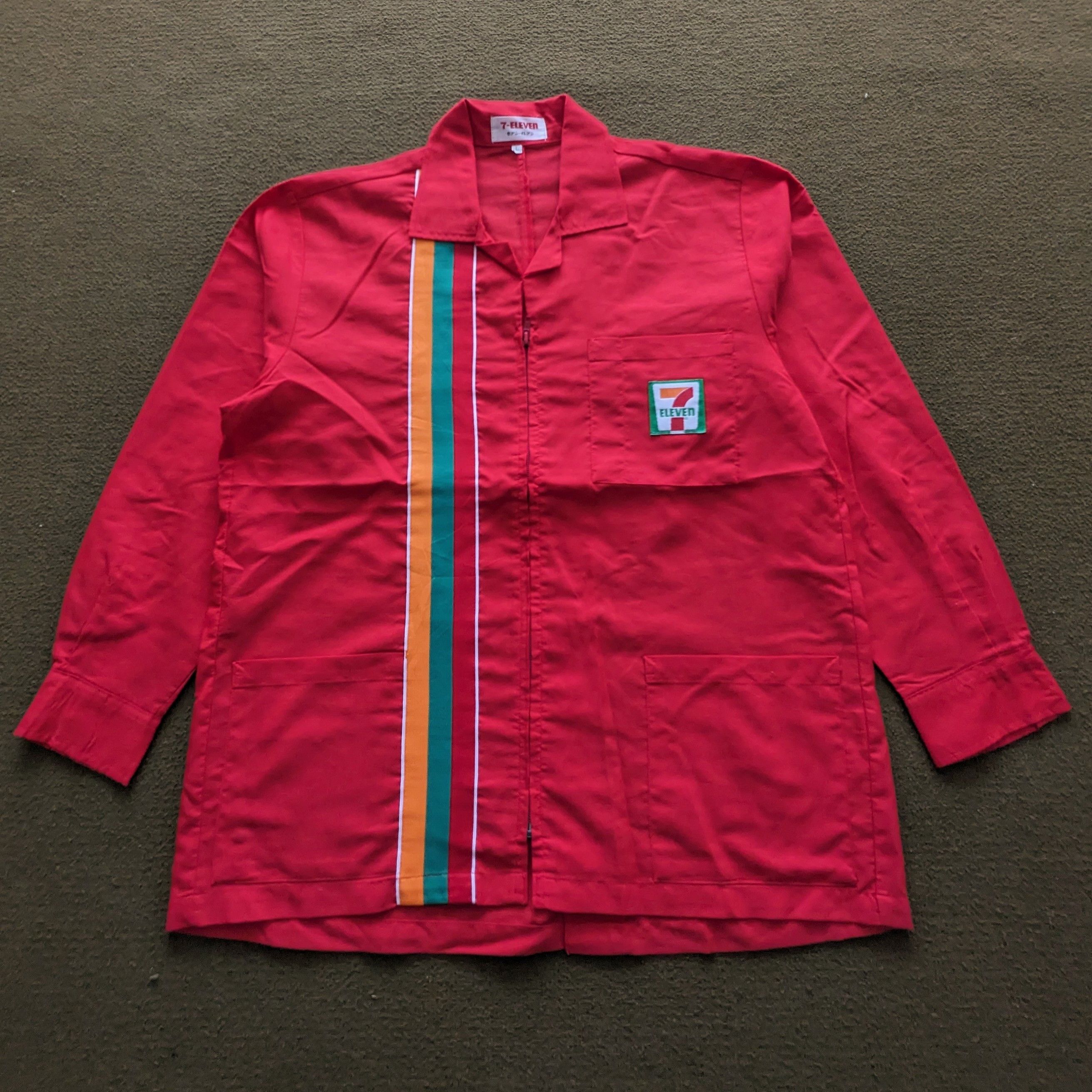 Vintage Vintage 7 ELEVEN Uniform Workers Jacket Size US L / EU 52-54 / 3 - 1 Thumbnail