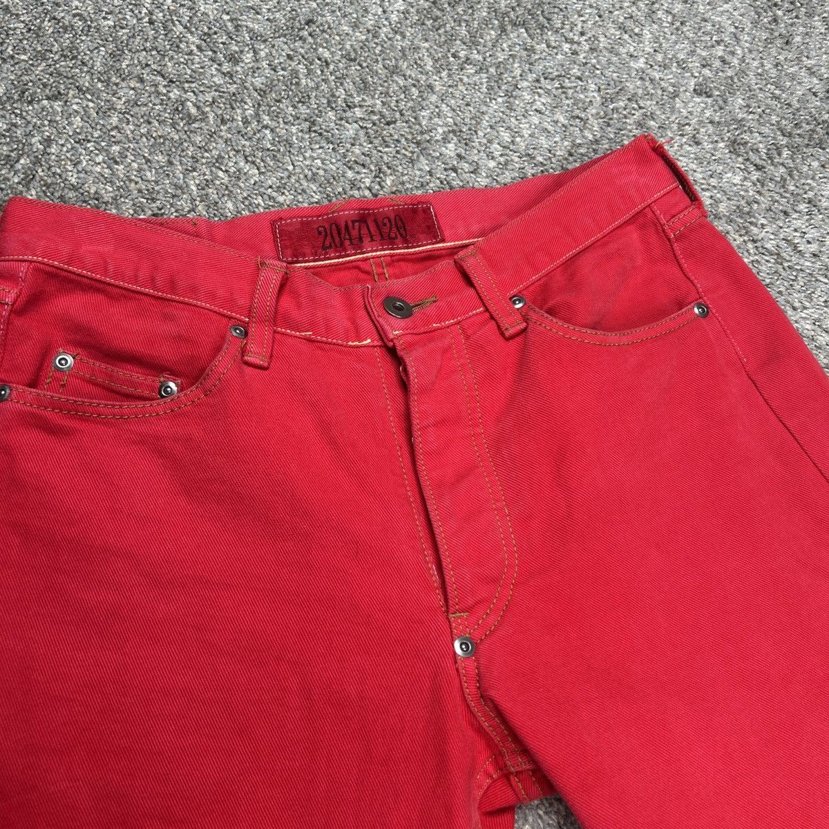 20471120 × Japanese Brand × Vintage 20471120 6 pocket denim shorts red jorts Size US 30 / EU 46 - 3 Thumbnail