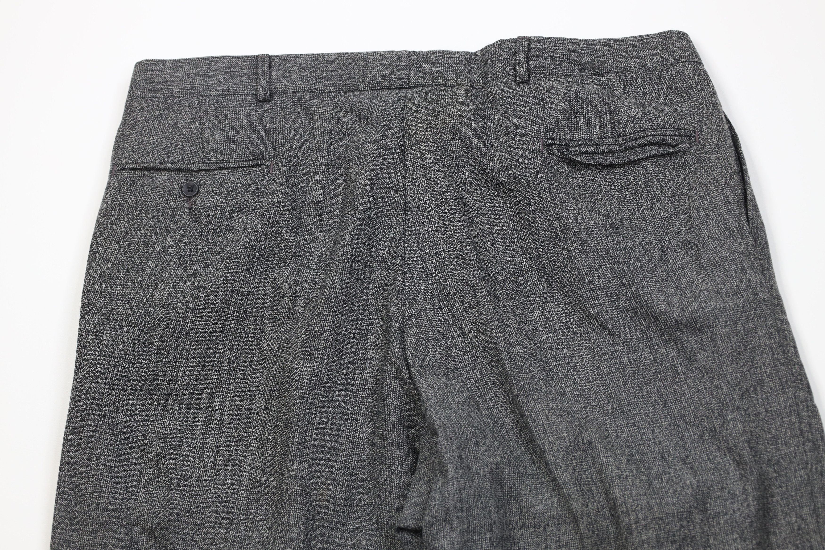 Vintage Vintage 70s Streetwear Pleated Wide Leg Chino Pants Gray Size US 38 / EU 54 - 8 Thumbnail