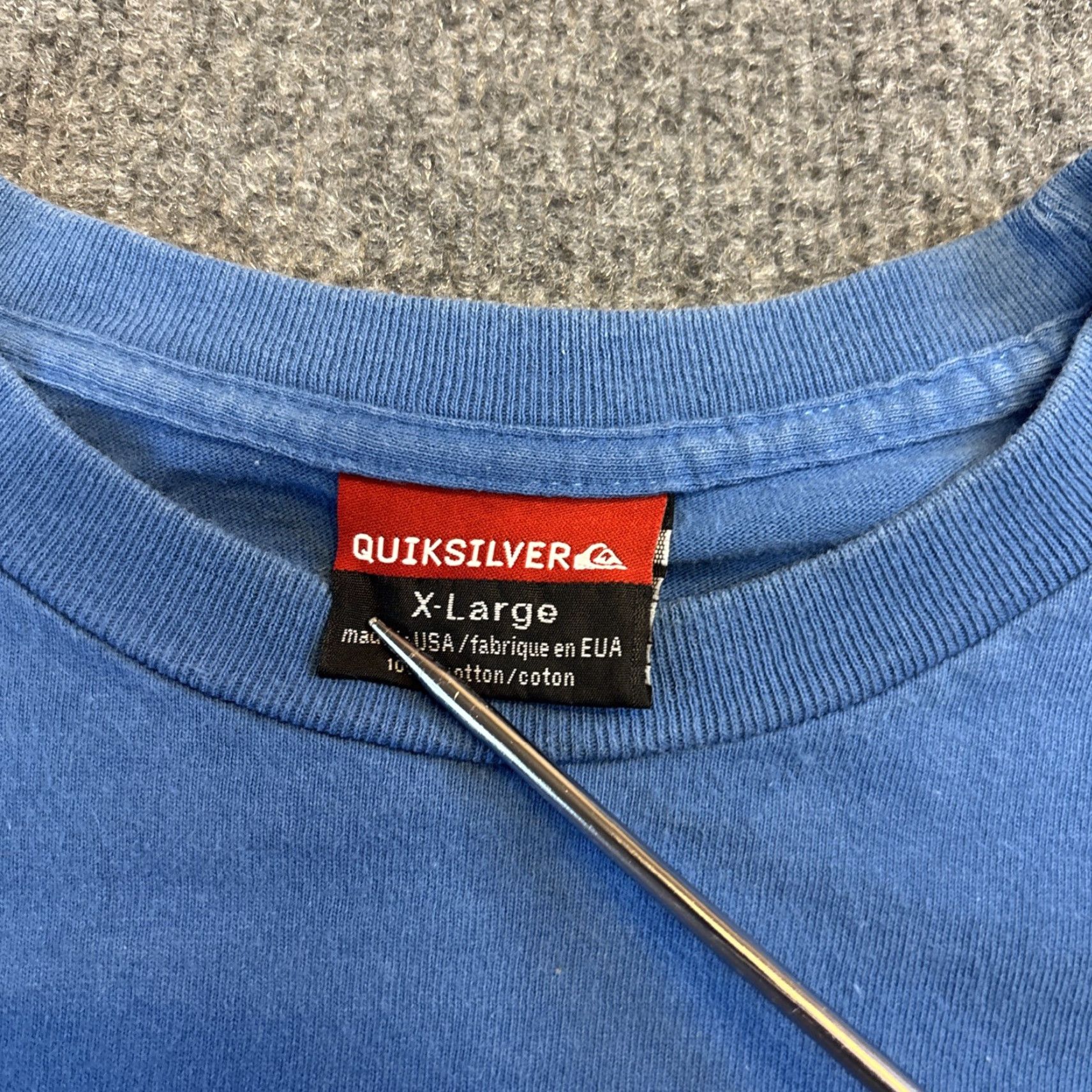 Quiksilver VINTAGE Quiksilver Long Sleeve T-Shirt Men’s XL Blue Sleeve Hits Shirt Mens XL Blue Skate T Shirt Size US XL / EU 56 / 4 - 3 Thumbnail