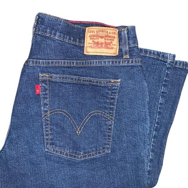 Levi's VINTAGE Levis 550 Relaxed Bootcut Jeans Dark Denim 16M Egypt Size 38" / US 16 / IT 52 - 2 Thumbnail