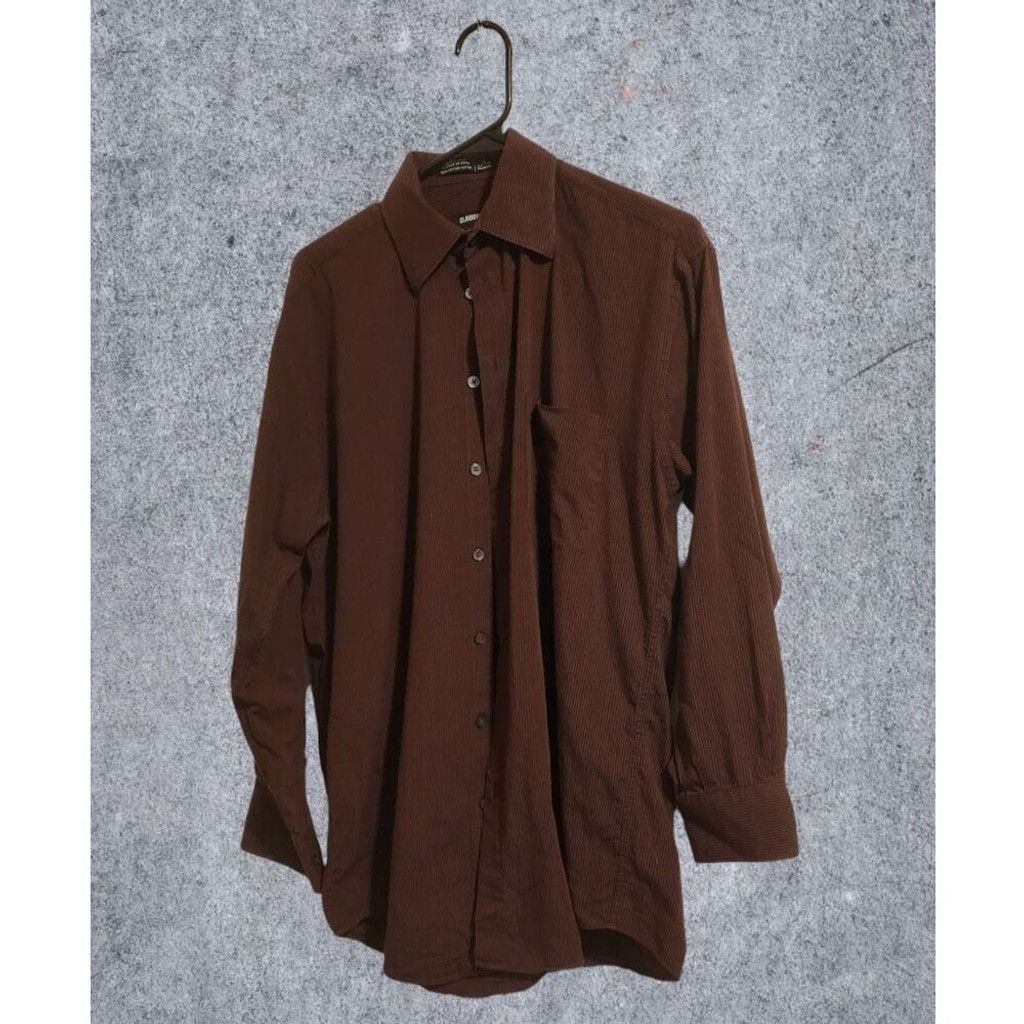 Liz Claiborne Claiborne Maroon Dress shirt Size US L / EU 52-54 / 3 - 1 Thumbnail