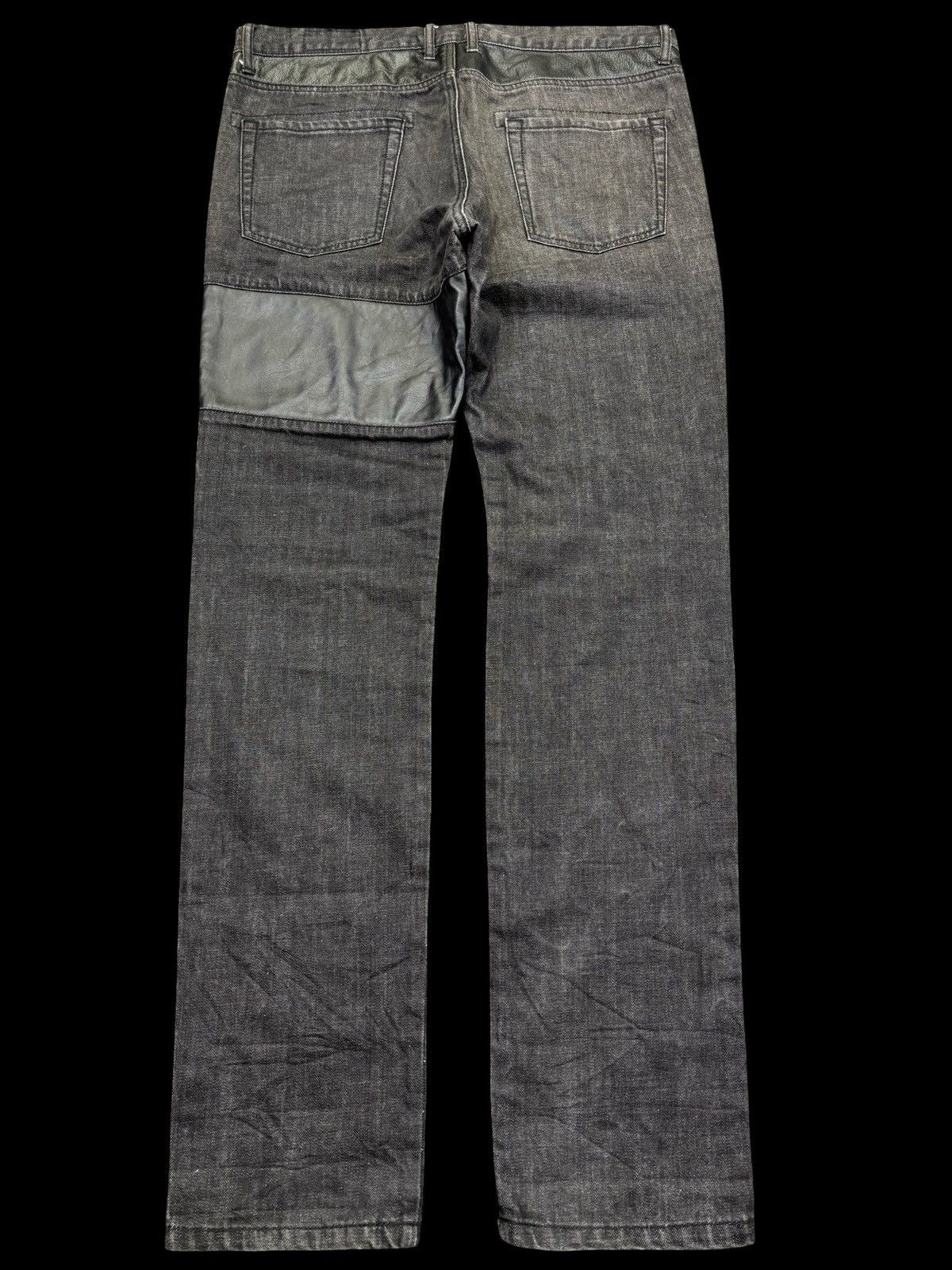 Roen 💥Hybrid Denim💥roen x semantic design Cowhide Denim F902 Size US 35 - 2 Thumbnail