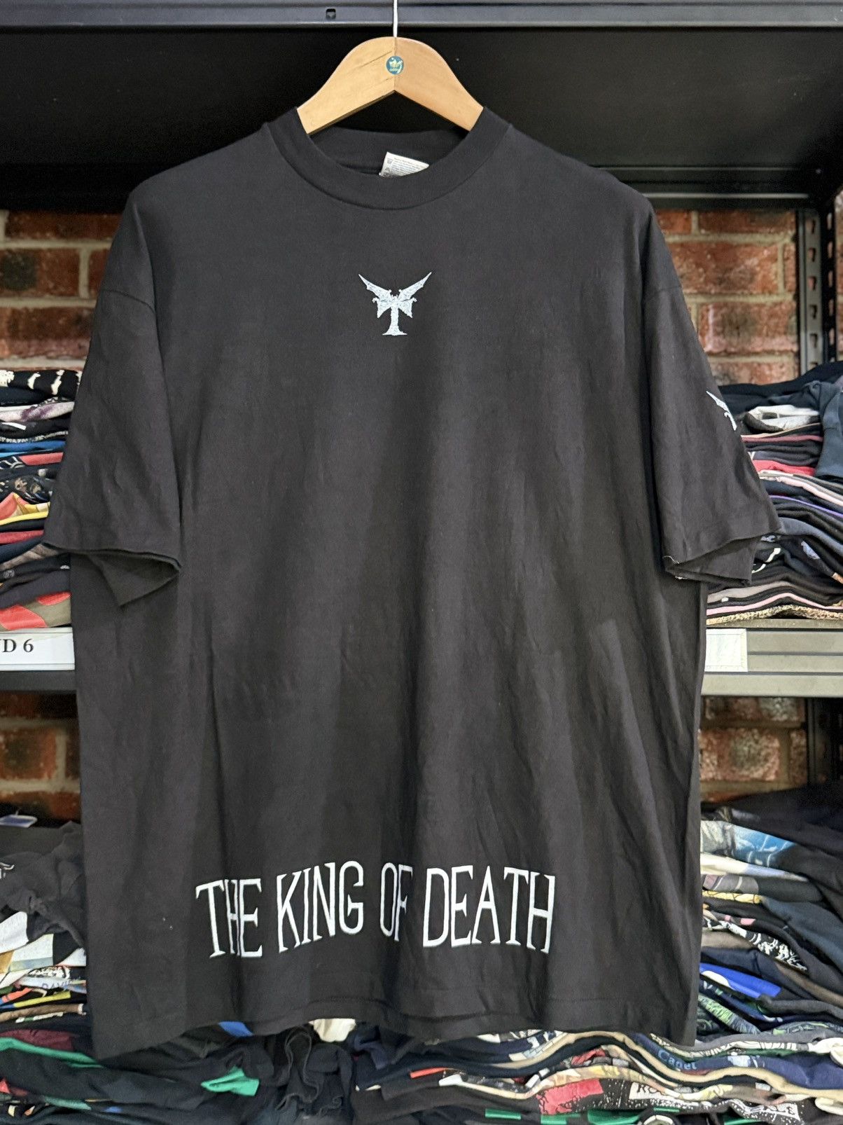 Anime Vintage 90s The King Of Death By K. Kurotani Faded Tee Size US XL / EU 56 / 4 - 2 Thumbnail