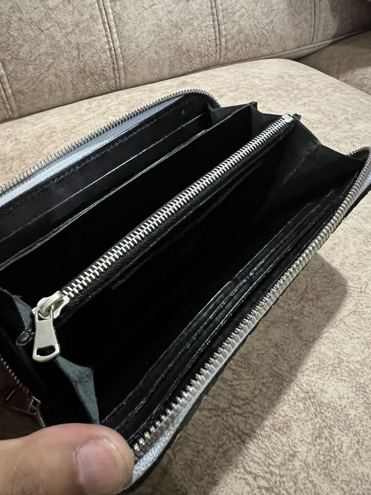Isamu Katayama Backlash Genuine Elephant Skin Leather Round Fastener Long Wallets Size ONE SIZE - 7 Thumbnail