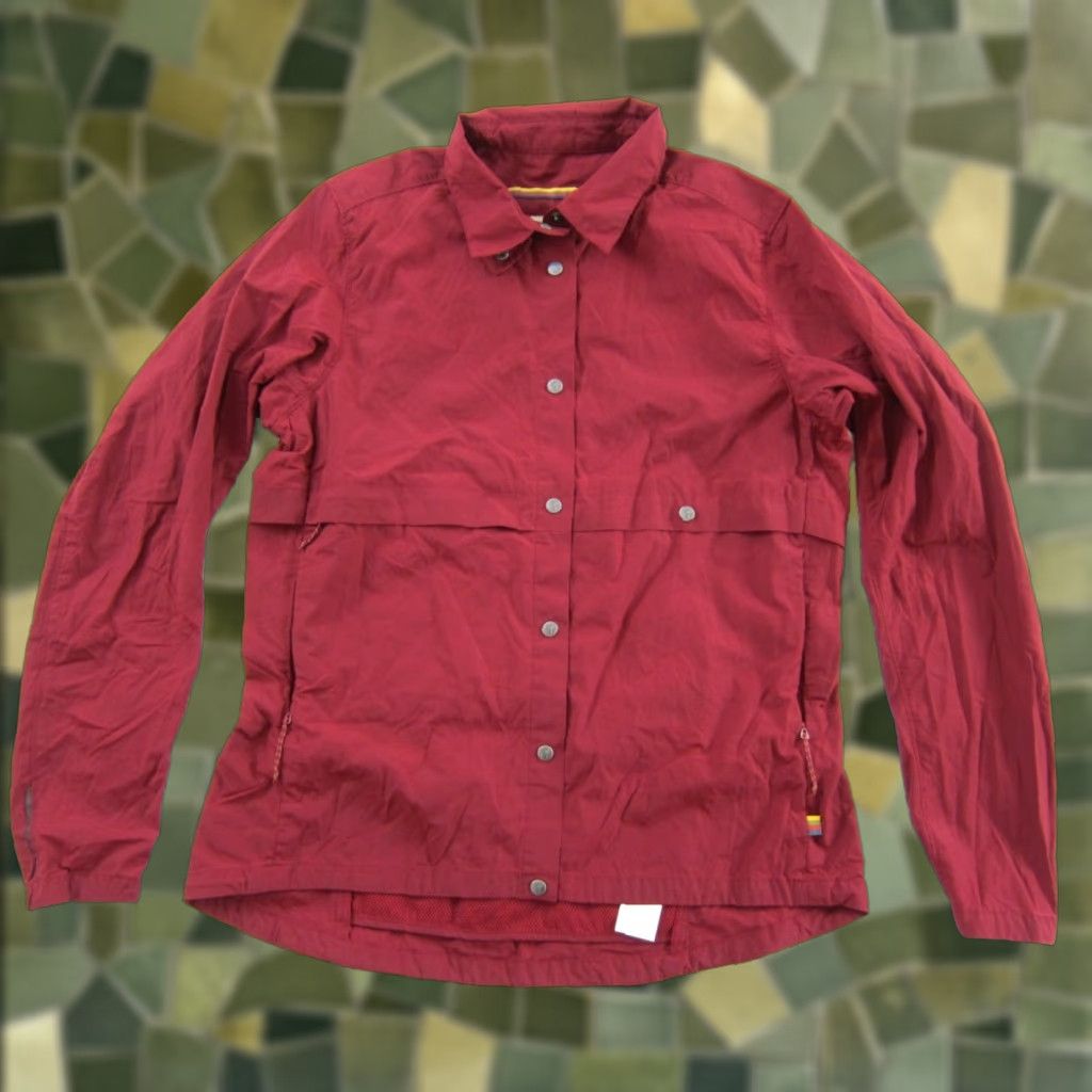 Vintage Fjällräven Wind Red Jacket Women L - Hoodless Windbreaker with Collar Pocket, 5 Pockets, Nylon, Regular Fit, Spring/Fall, Outdoor Theme Size L / US 10 / IT 46 - 1 Thumbnail