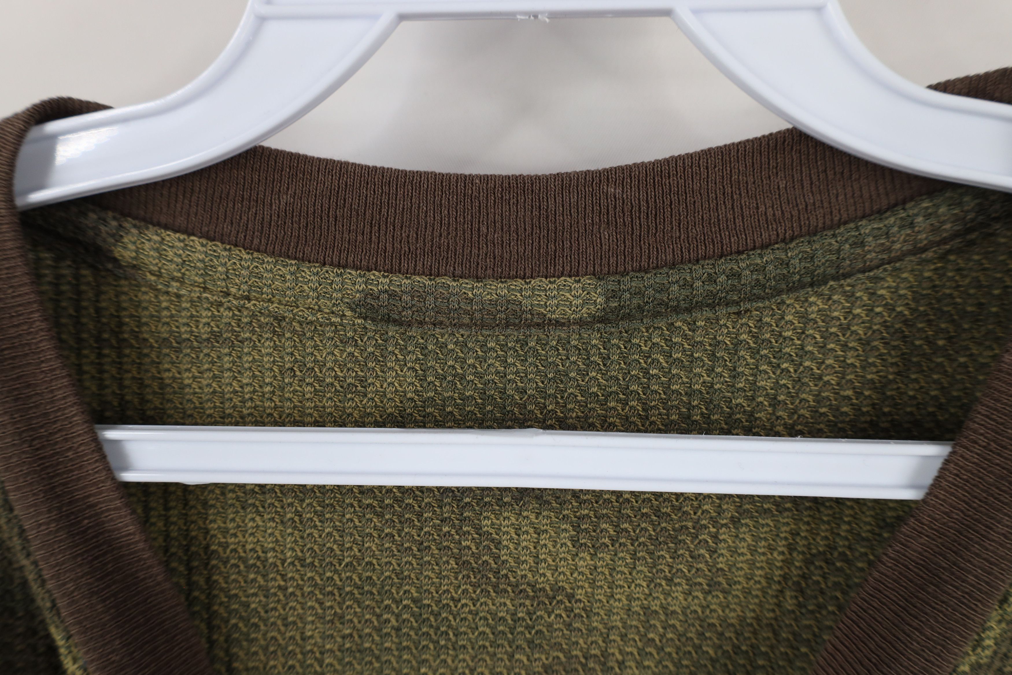 Vintage Vintage 90s Streetwear Waffle Knit Long Sleeve T-Shirt Size US M / EU 48-50 / 2 - 5 Thumbnail
