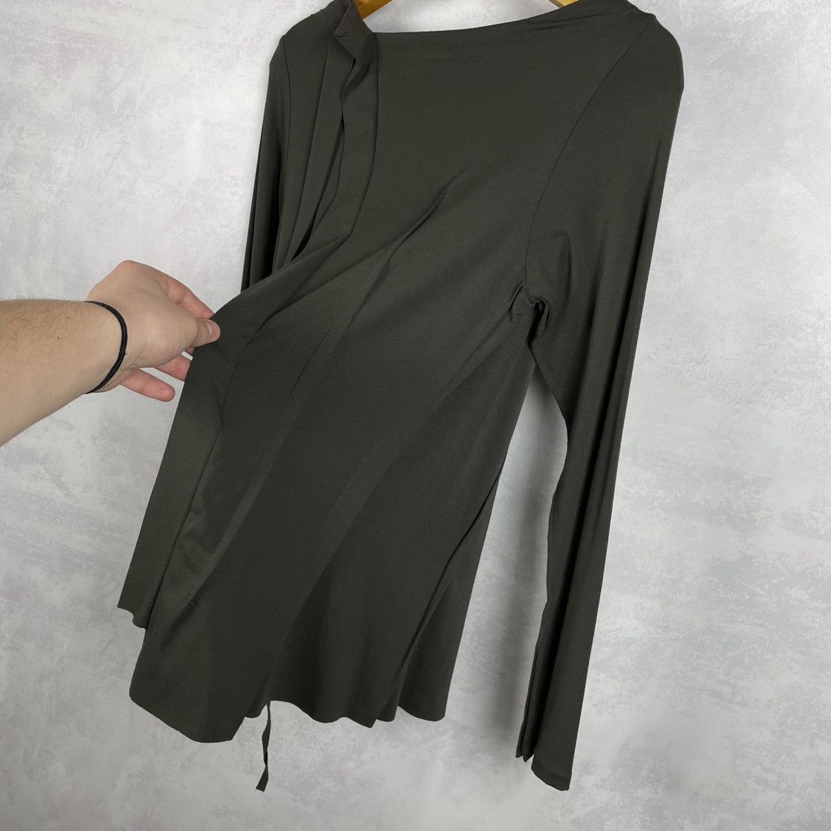 Rundholz Black Label Viscos Asymmetrical Button Cardigan Top