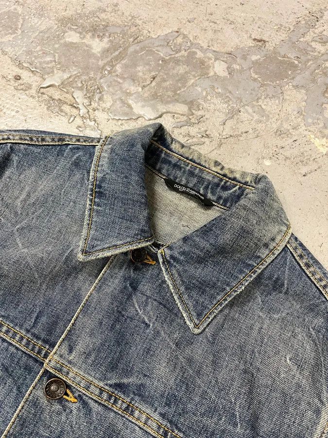Dolce & Gabbana 2000s Dolce & Gabbana Raw Blue Denim Jacket Size US M / EU 48-50 / 2 - 4 Thumbnail